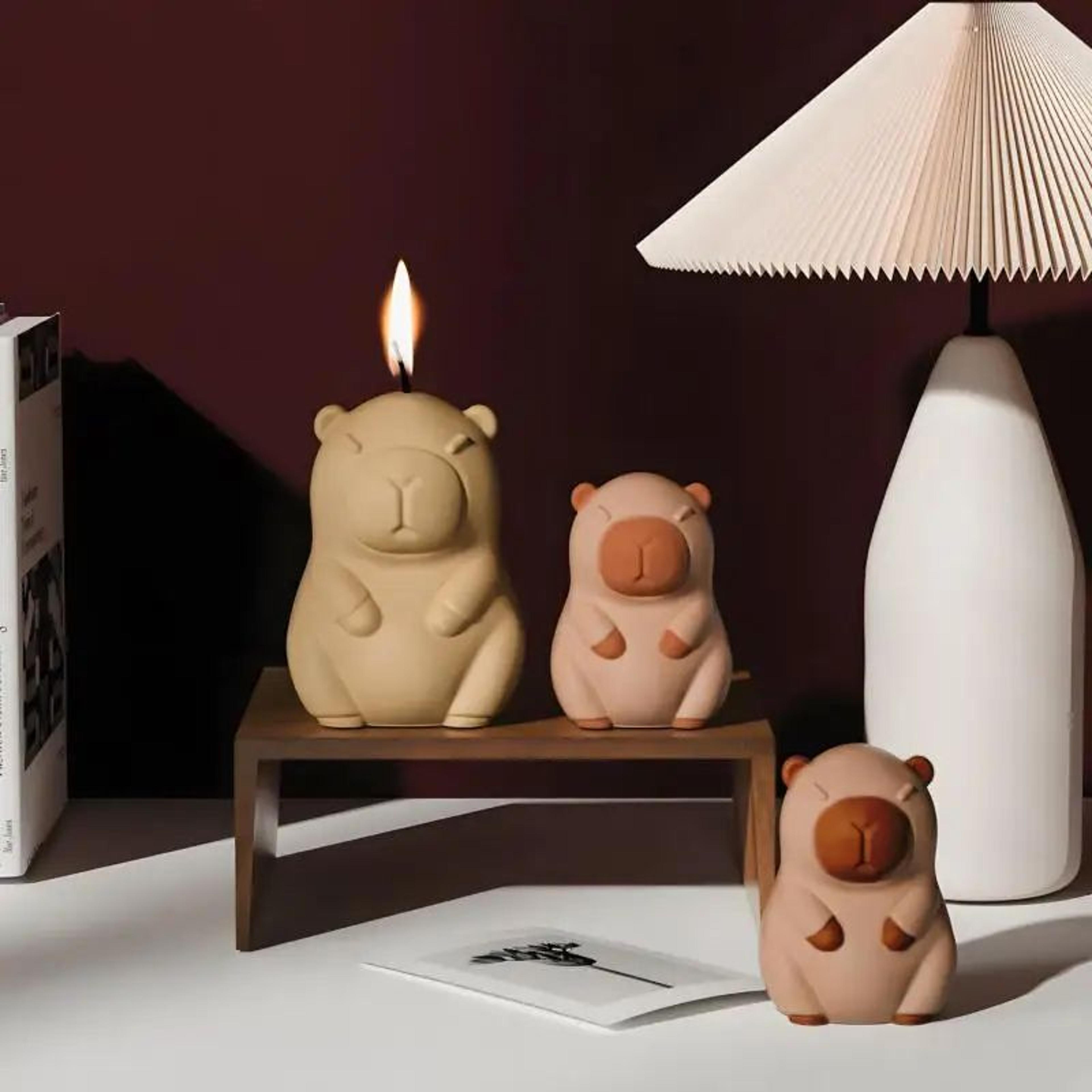 Kawaii Capybara Silicone Candle And Craft Mold 2