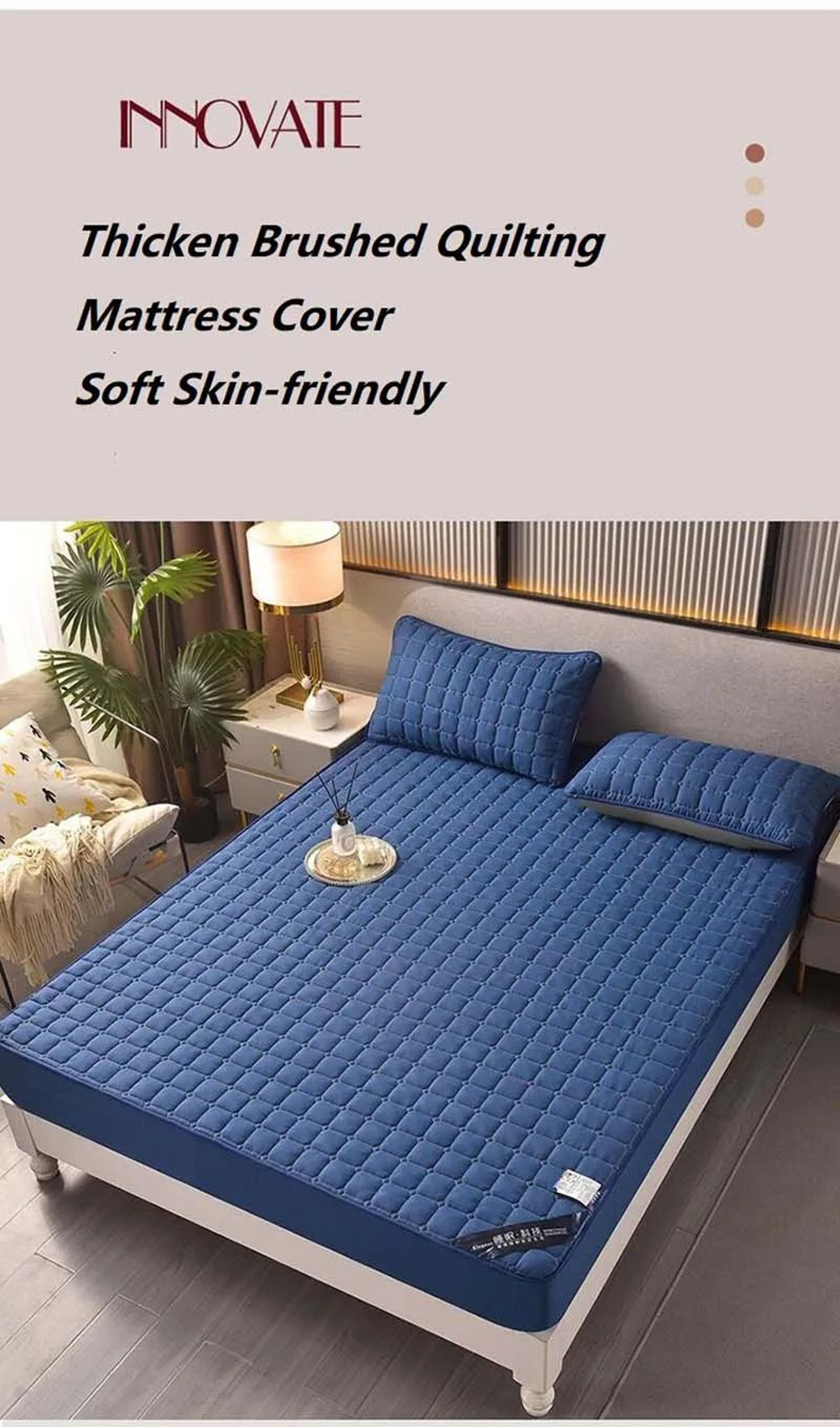 Soft SkinFriendly Quilted Mattress Protector Cover 1