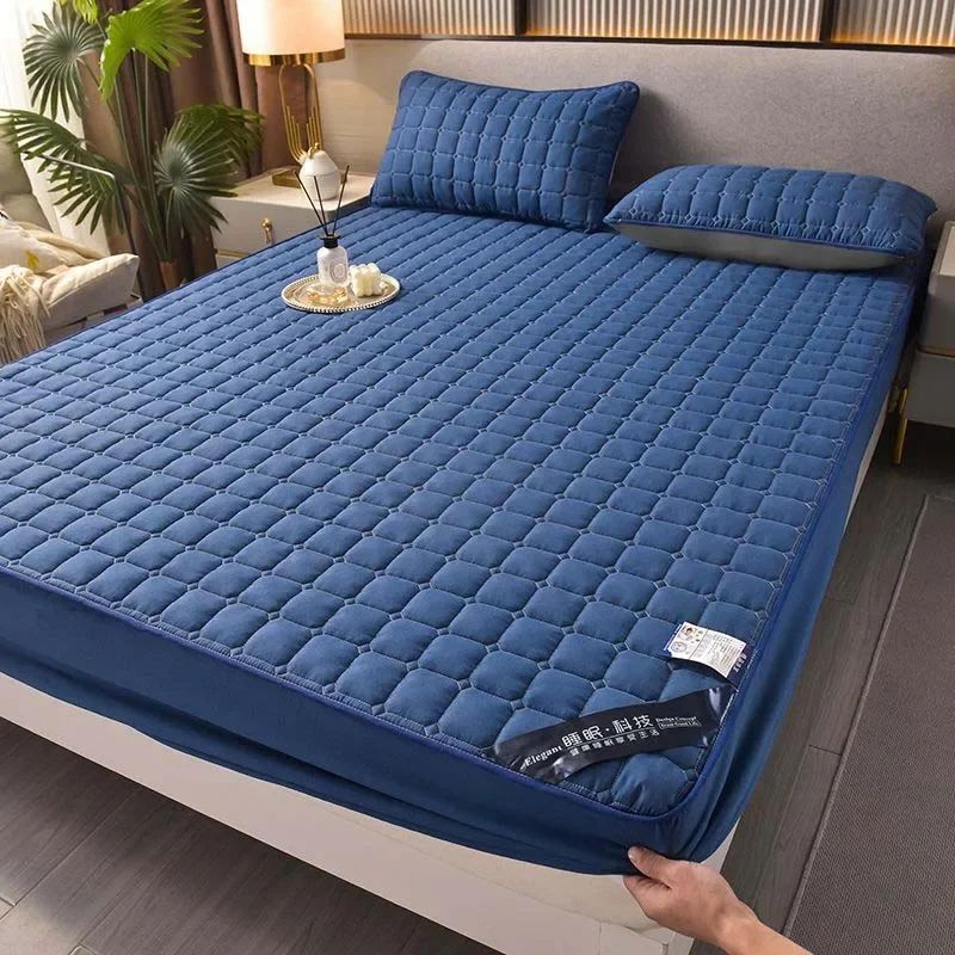 Soft SkinFriendly Quilted Mattress Protector Cover 10