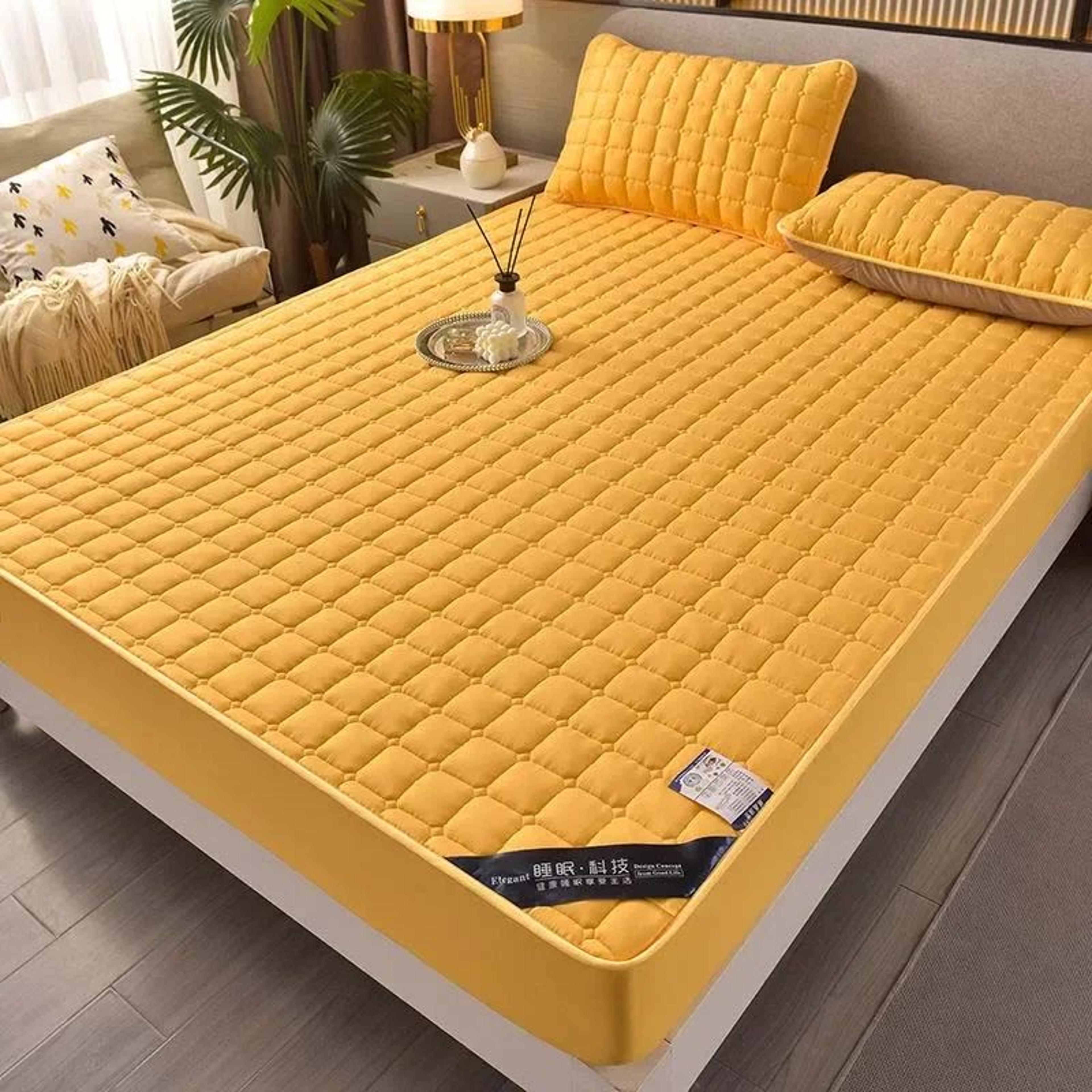 Soft SkinFriendly Quilted Mattress Protector Cover 15