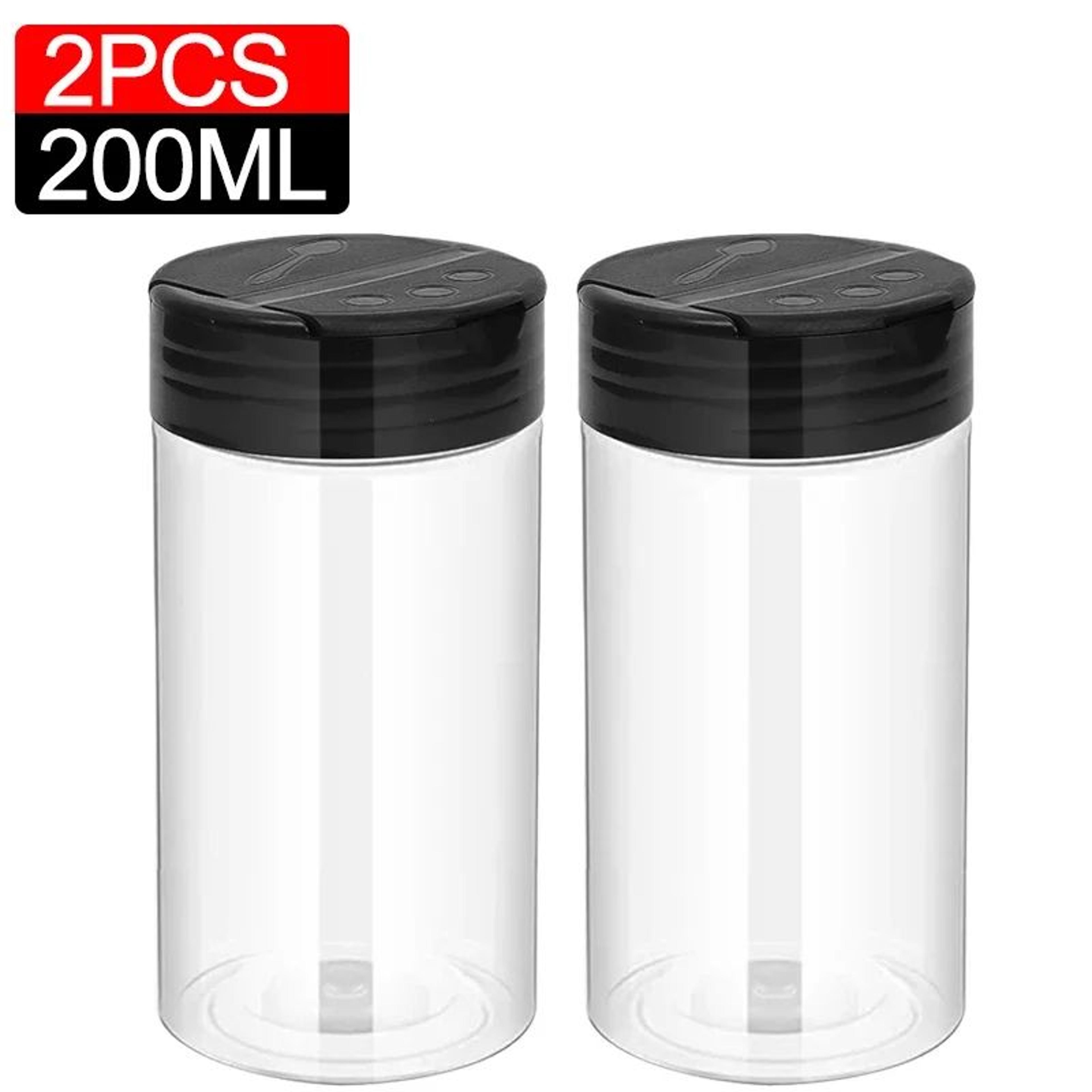 Clear Plastic Spice And Condiment Storage Jars 15