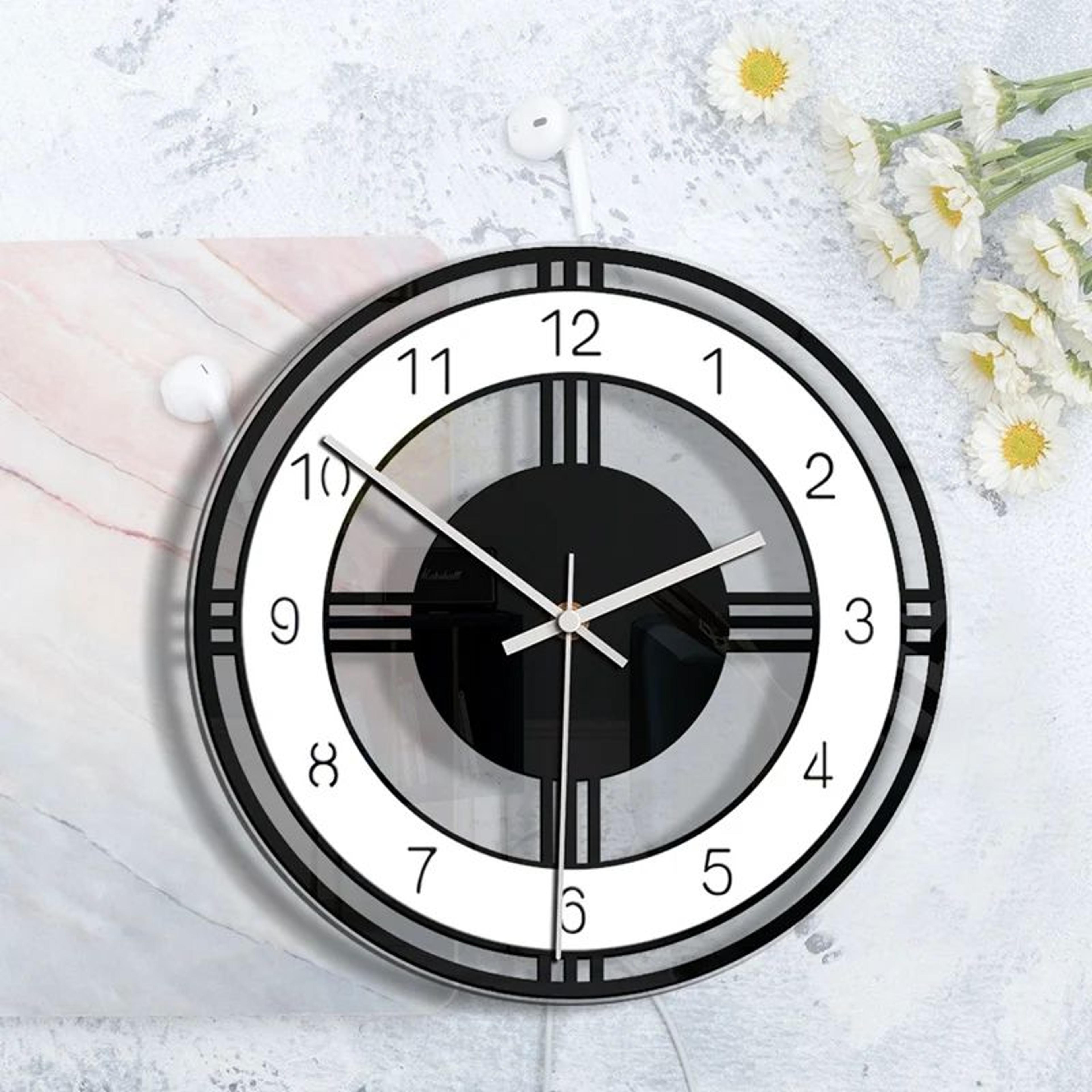Silent Large Acrylic Wall Clock Modern Design 5