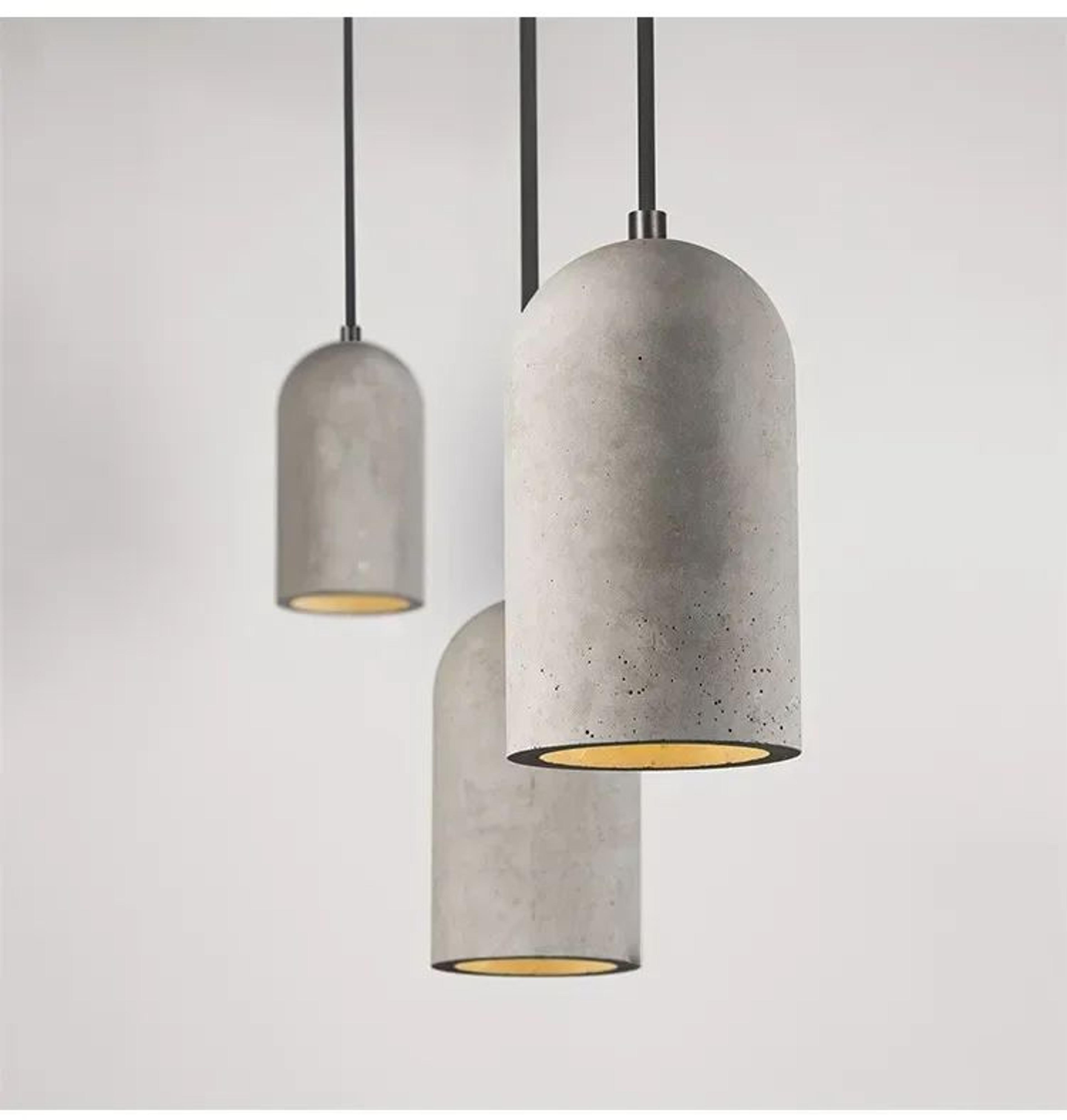 Cement Loft Pendant Light Modern Hanging Lamp 14