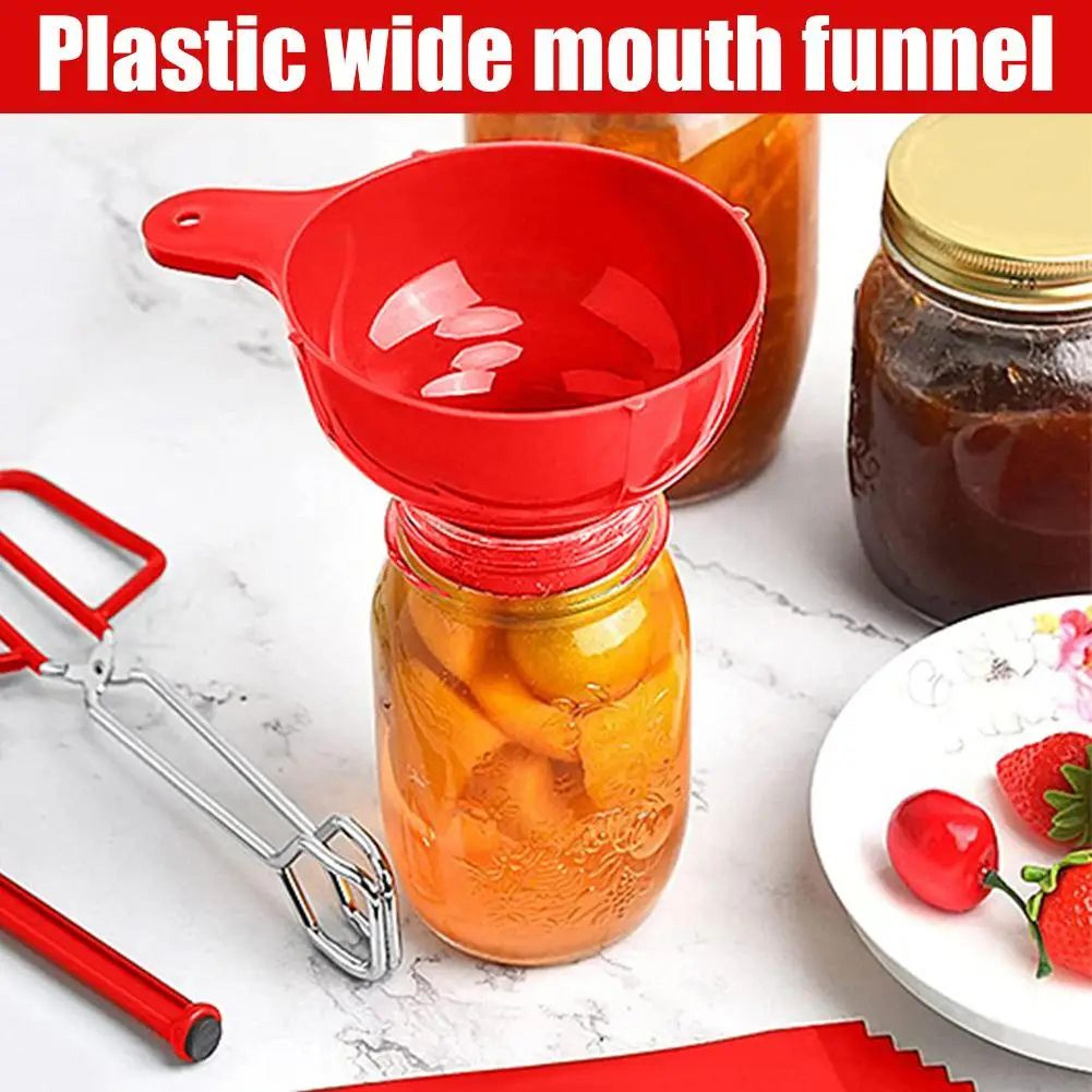 Wide Mouth Plastic Kitchen Funnel With Filter 8