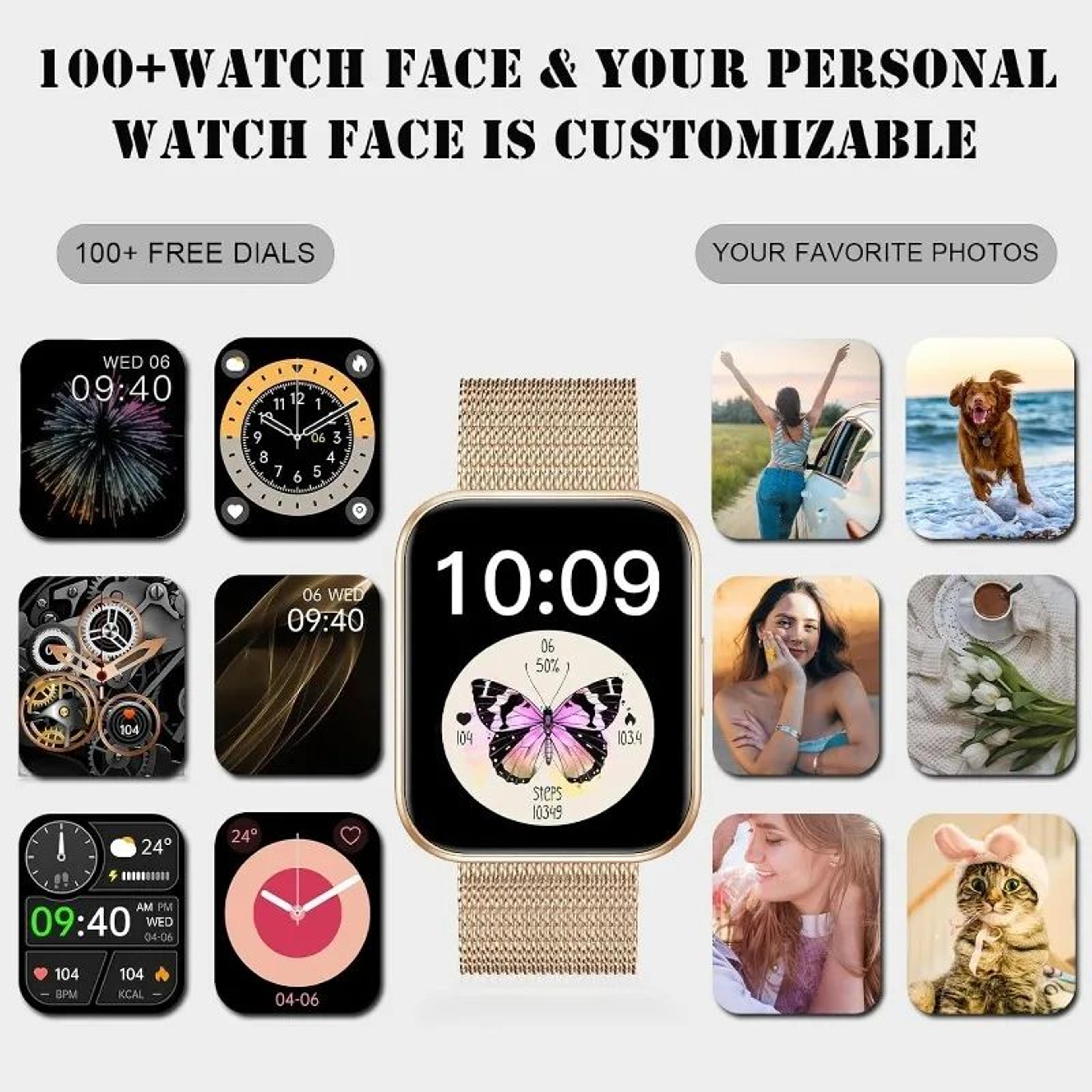 185 HD Bluetooth Calling AI Voice Smartwatch 4