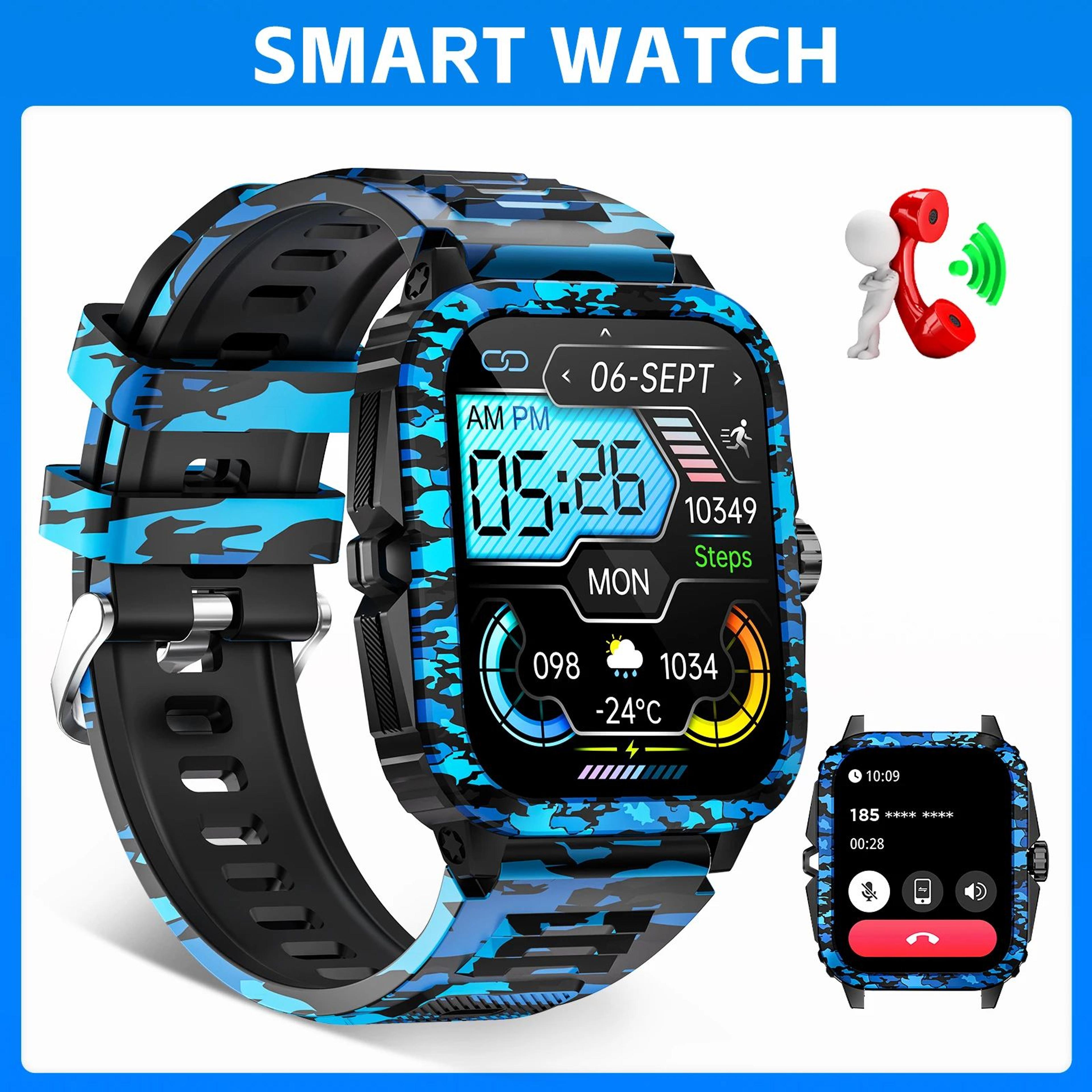 lanikar kt71 bluetooth calling fitness smartwatch
