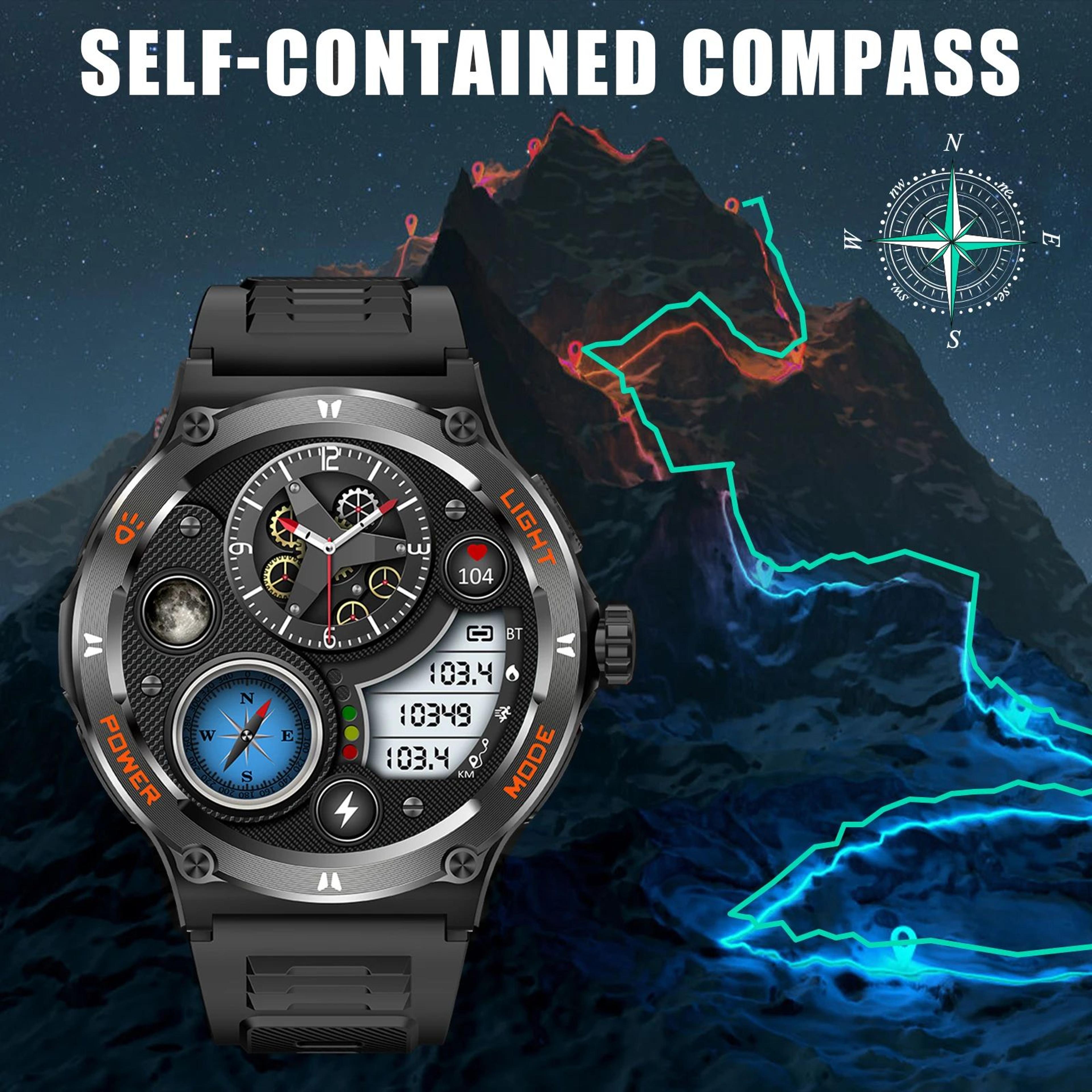 EIGIIS KT76 Rugged Smartwatch With Compass And Flashlight 4