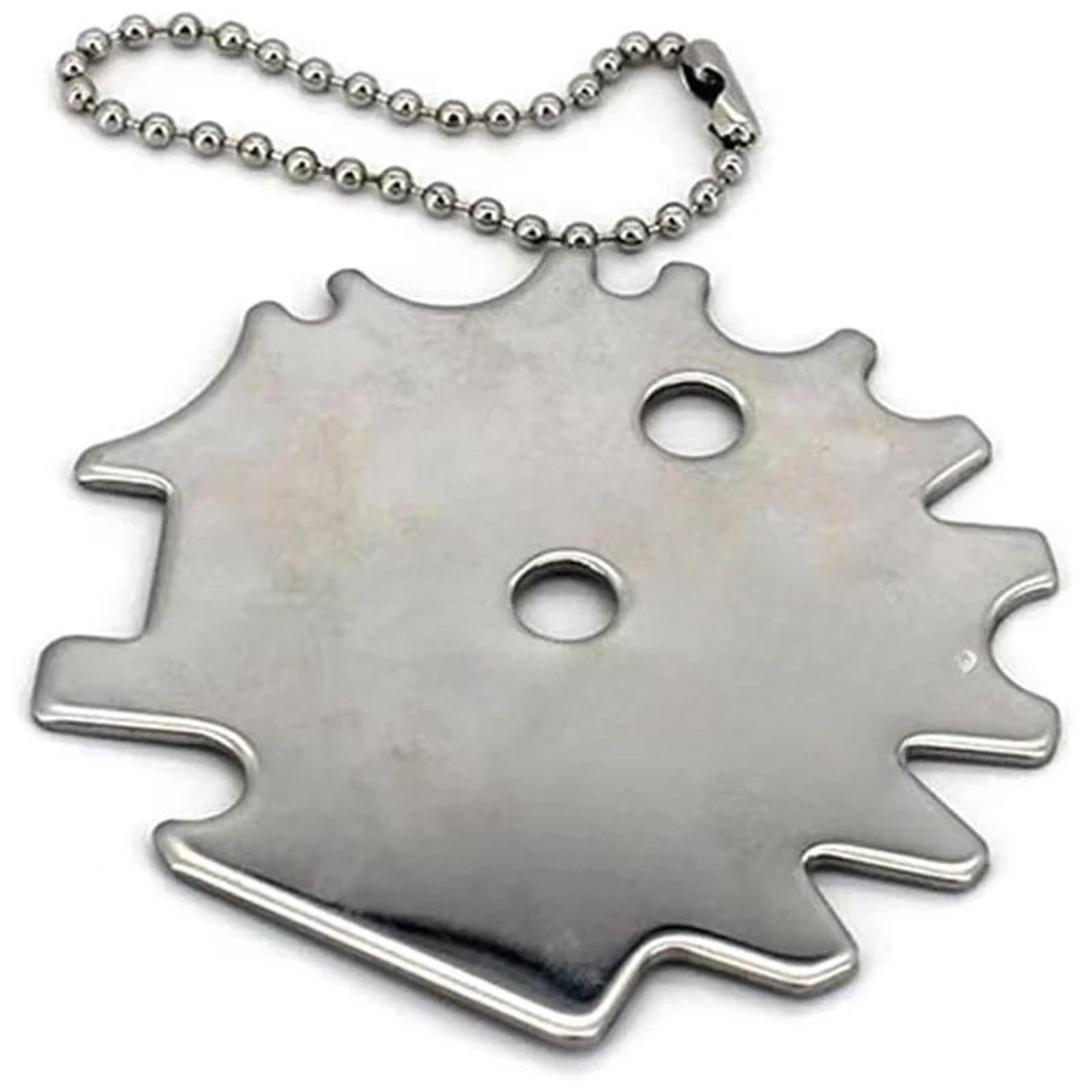 Portable Metal BBQ Grill Scraper Cleaning Tool 3