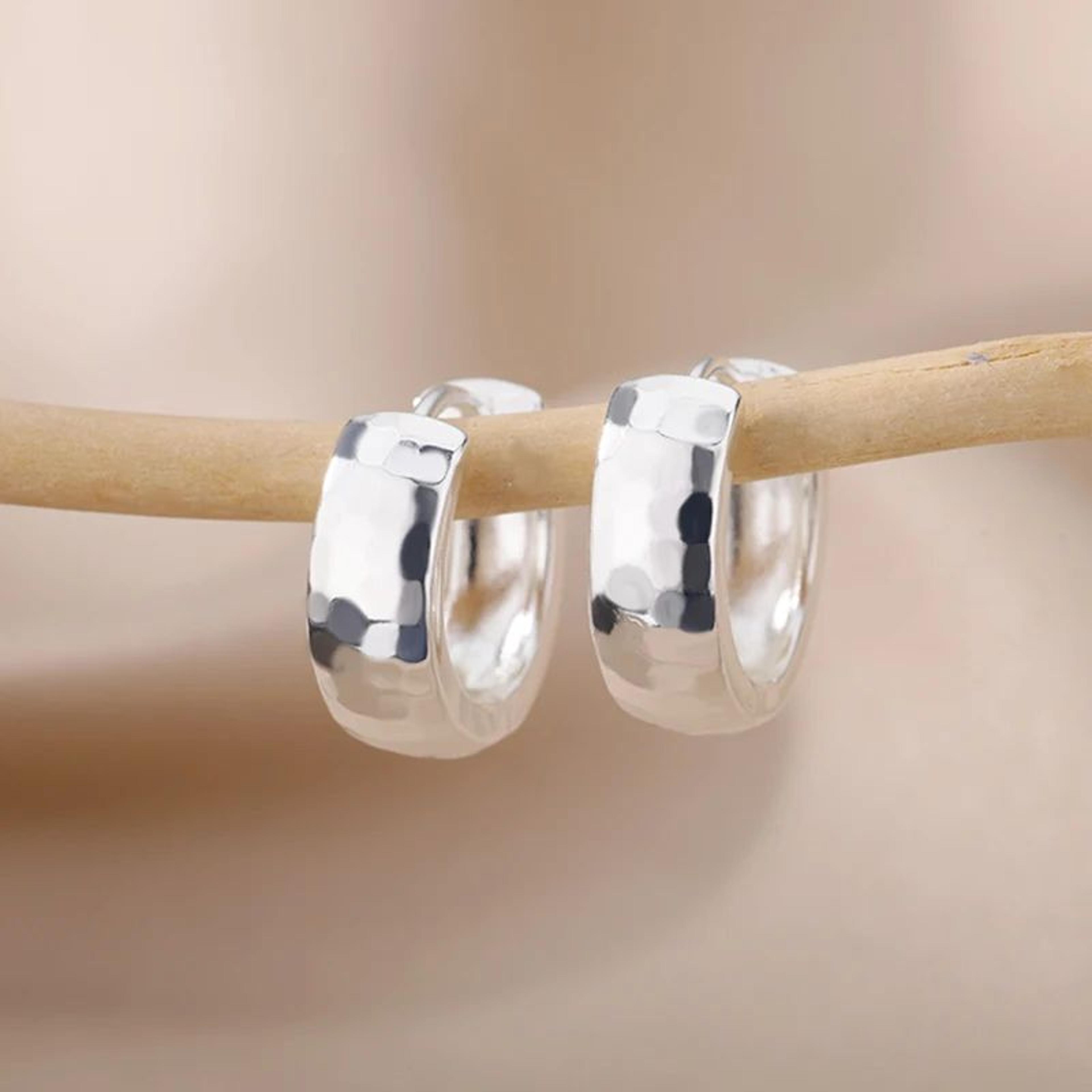 Gold Color Small Hoop Earrings Stainless Steel Womens Jewelry 1
