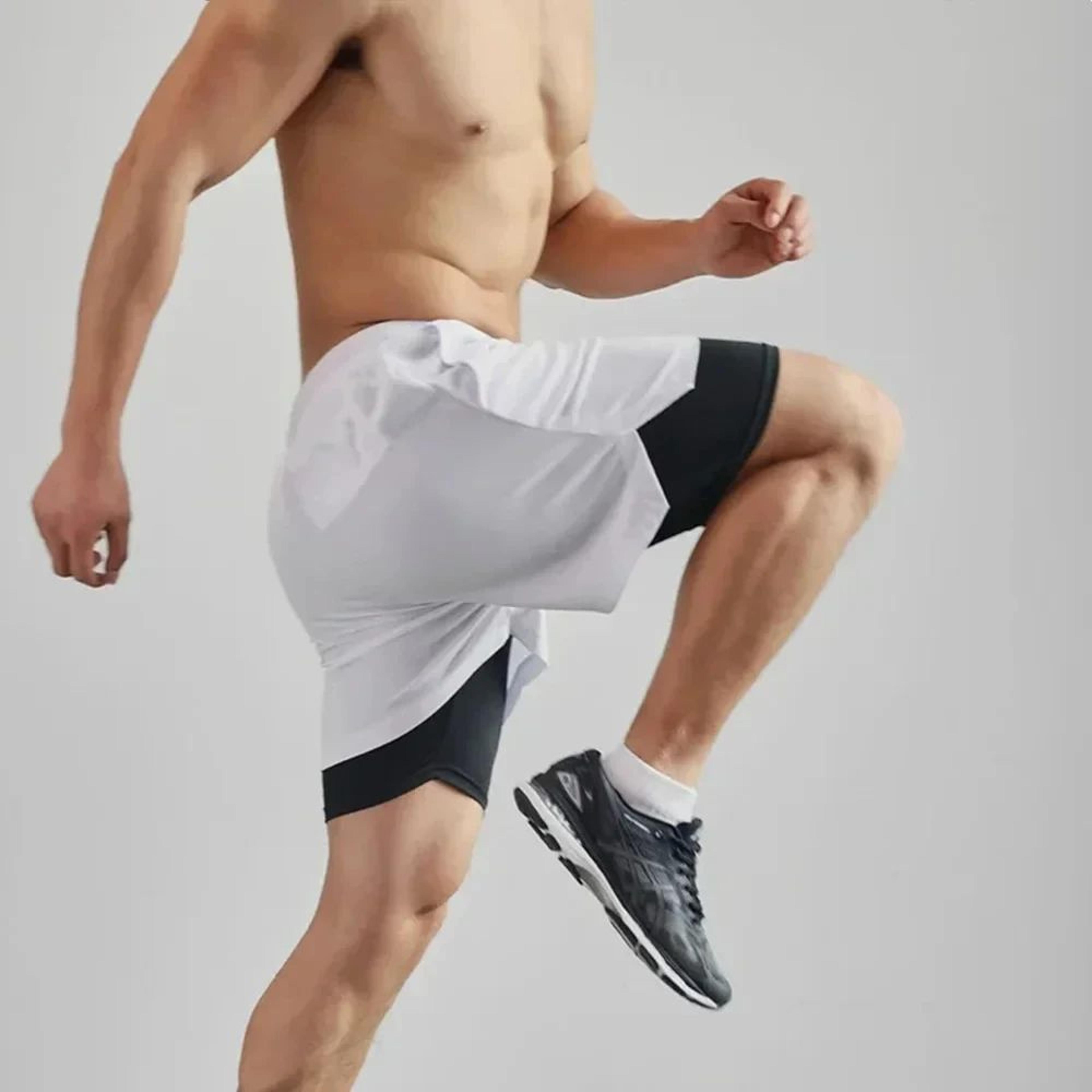 Mens 2 In 1 Quick Dry Running Sports Shorts 5