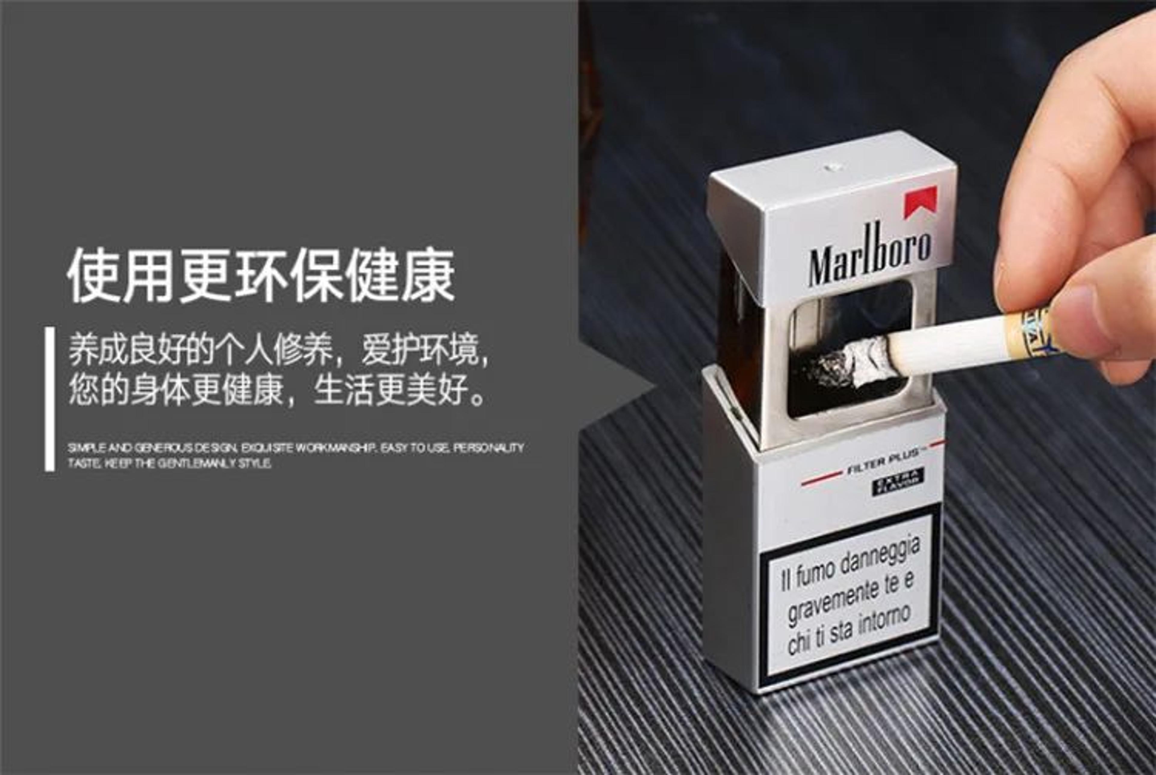 Portable Pocket Mini Ashtray Smoking Storage Box 6