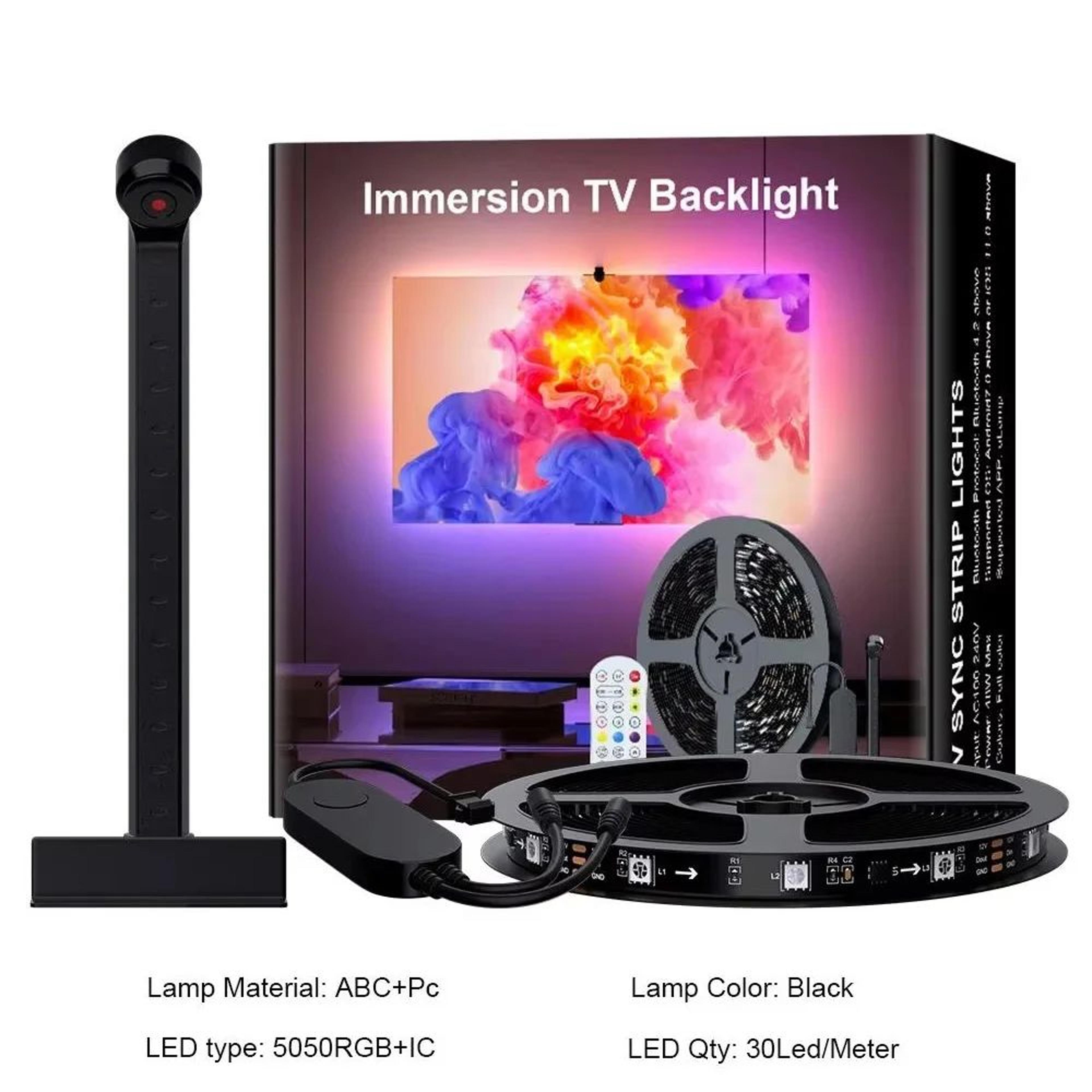 RGBIC LED Backlight Strip For PC And TV With App Control 16