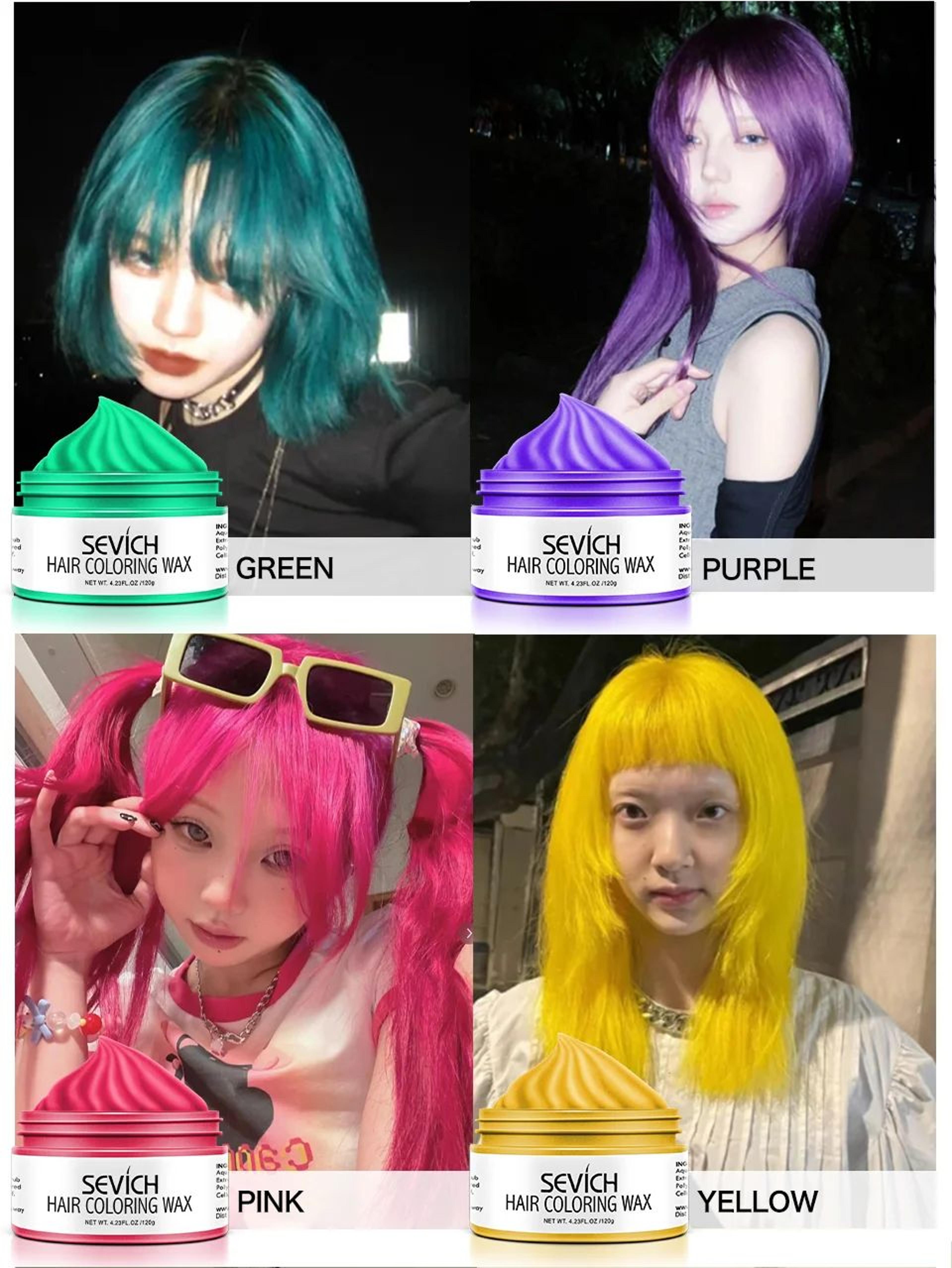 Sevich Temporary Hair Color Wax Washable Styling Cream 10