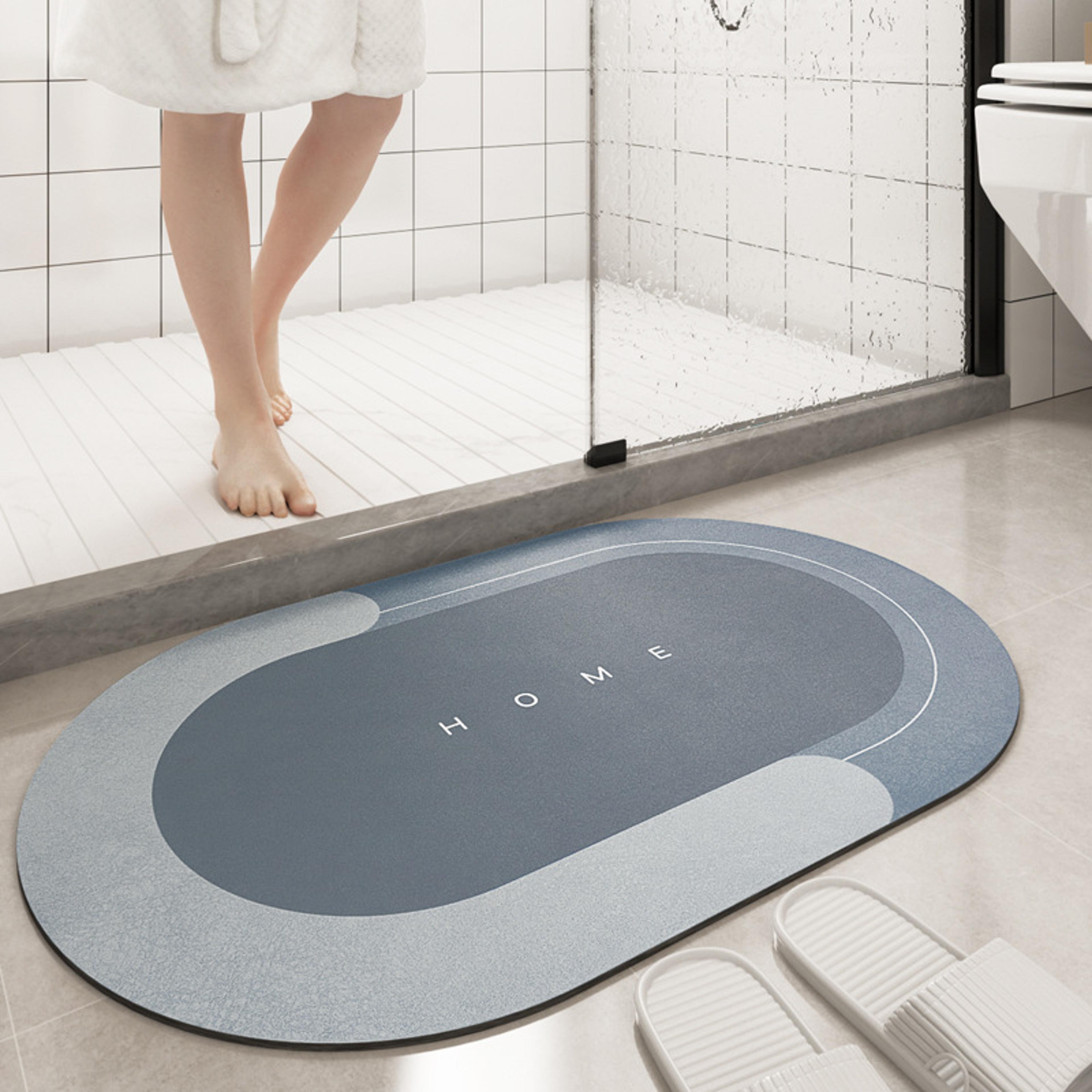 Super Absorbent Bathroom Mat  NonSlip Quick Dry Shower Floor Rug 0
