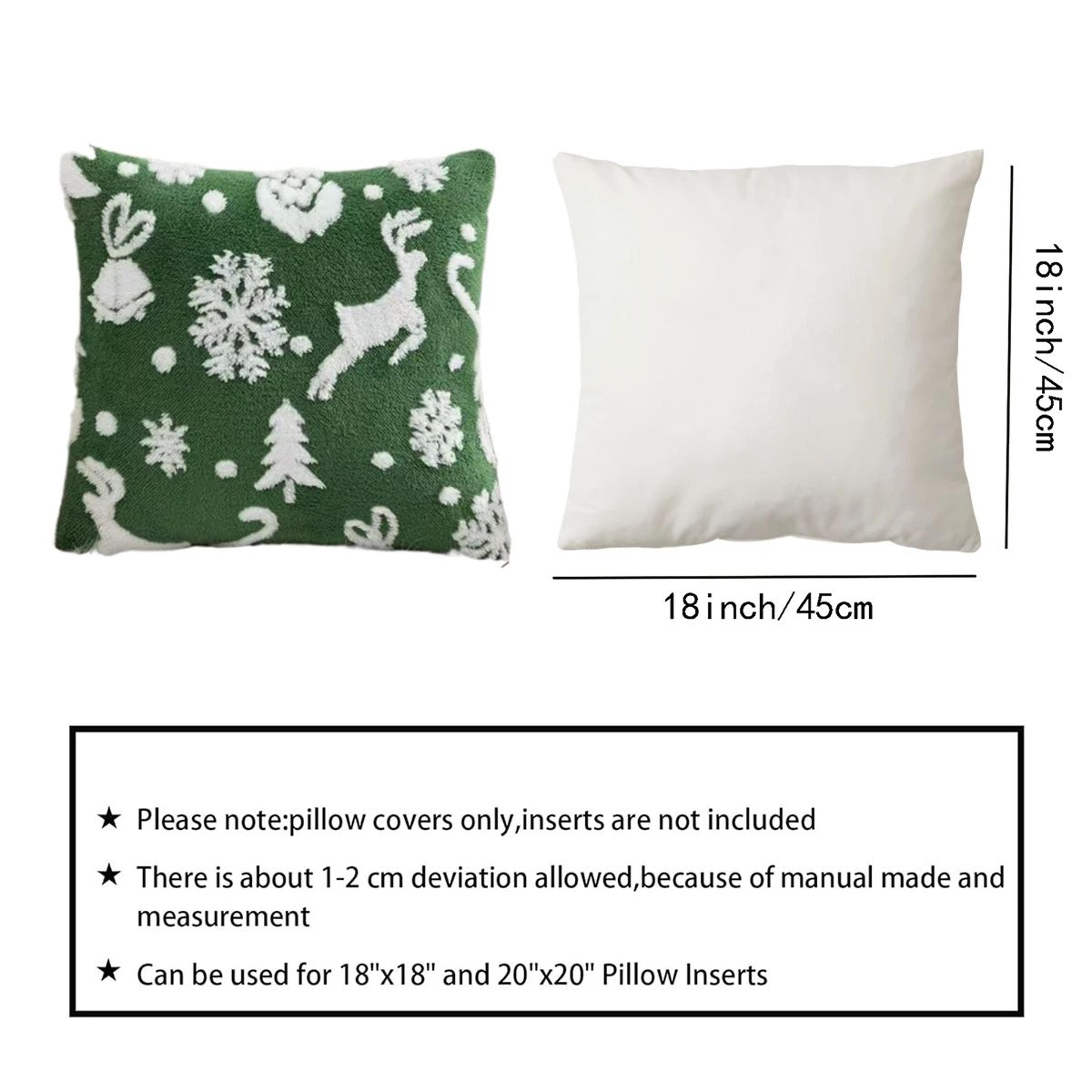 3D Christmas Reindeer Tree Pillow Cover 1