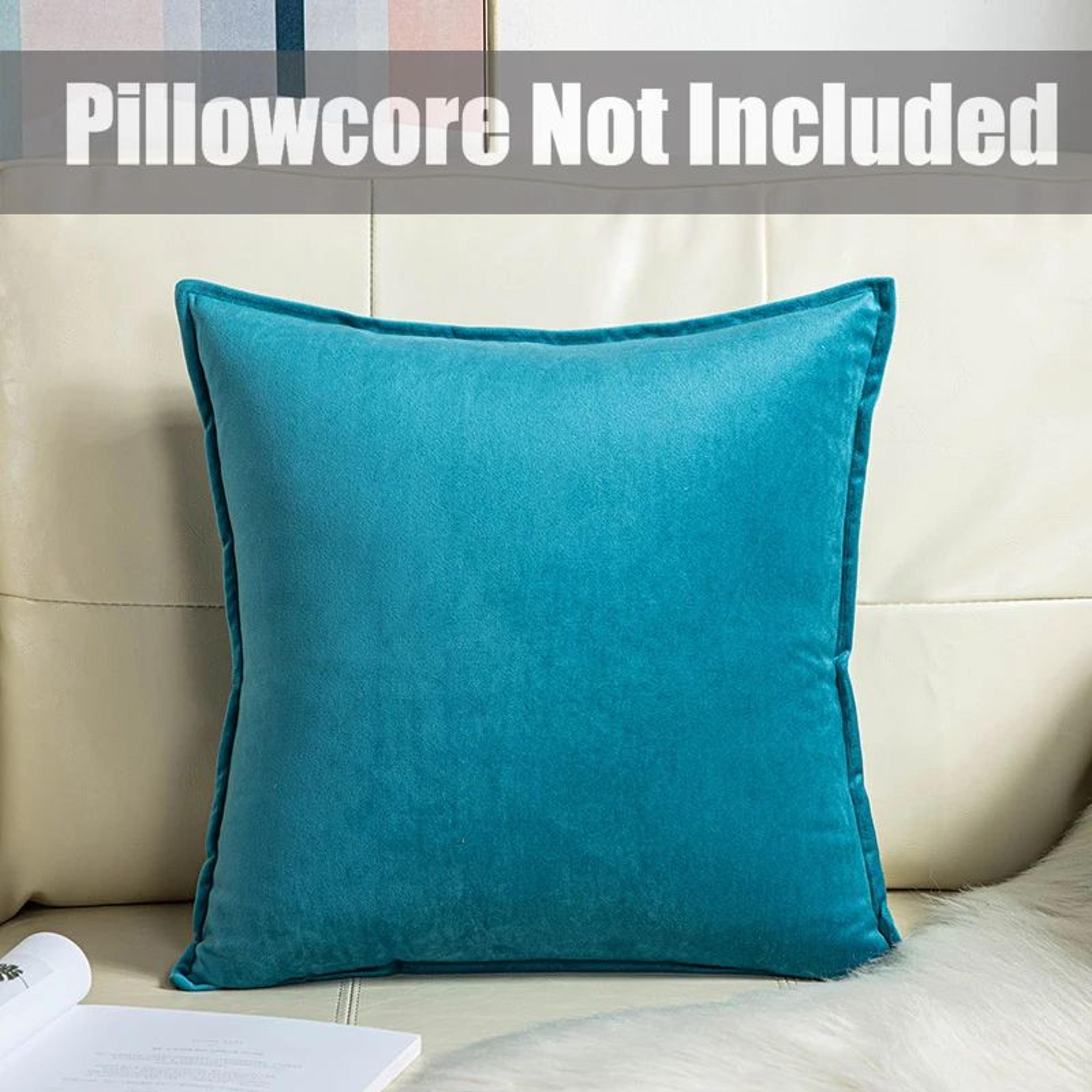 Super Soft Velvet Cushion Cover Solid Color Decorative Pillow Cover 8