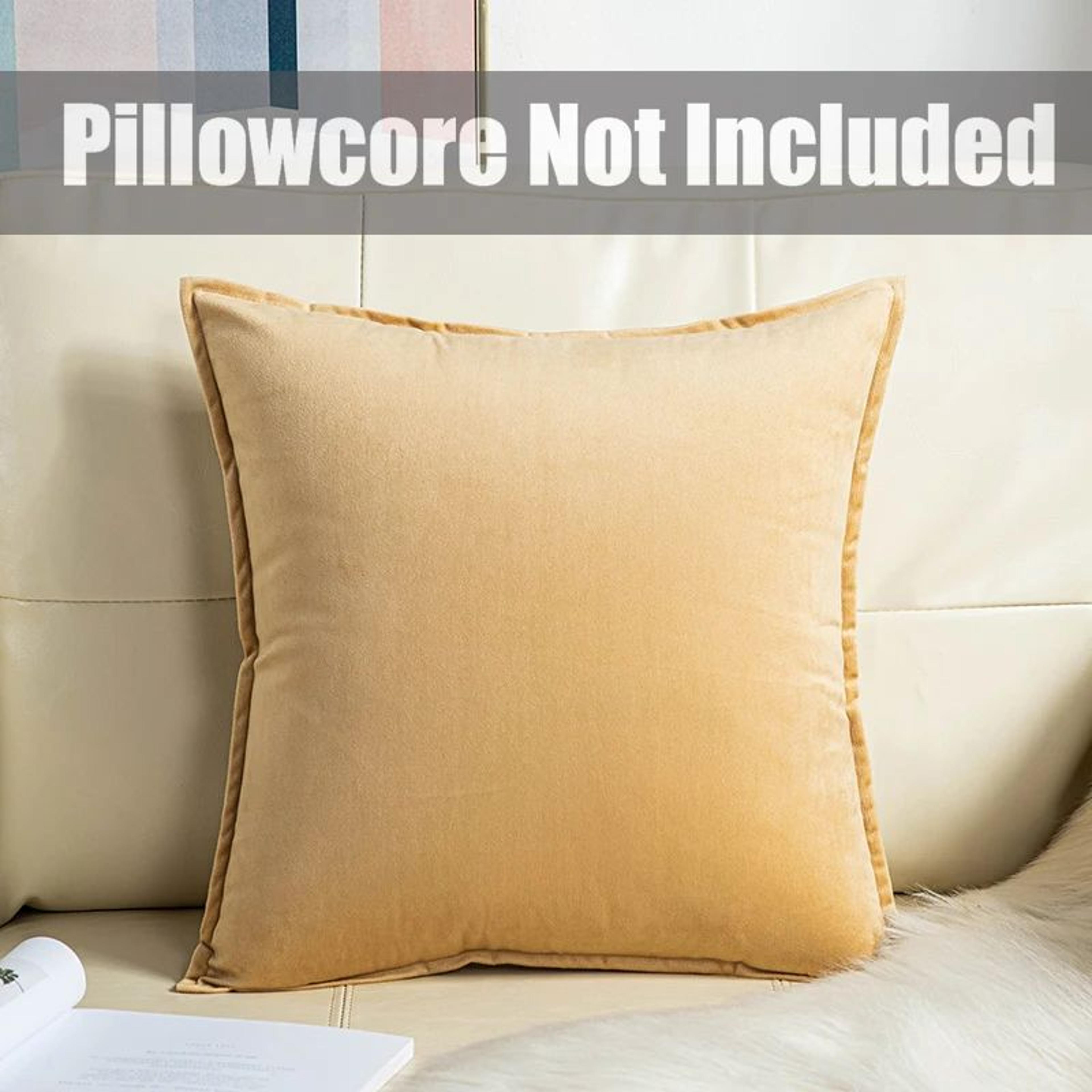 Super Soft Velvet Cushion Cover Solid Color Decorative Pillow Cover 17