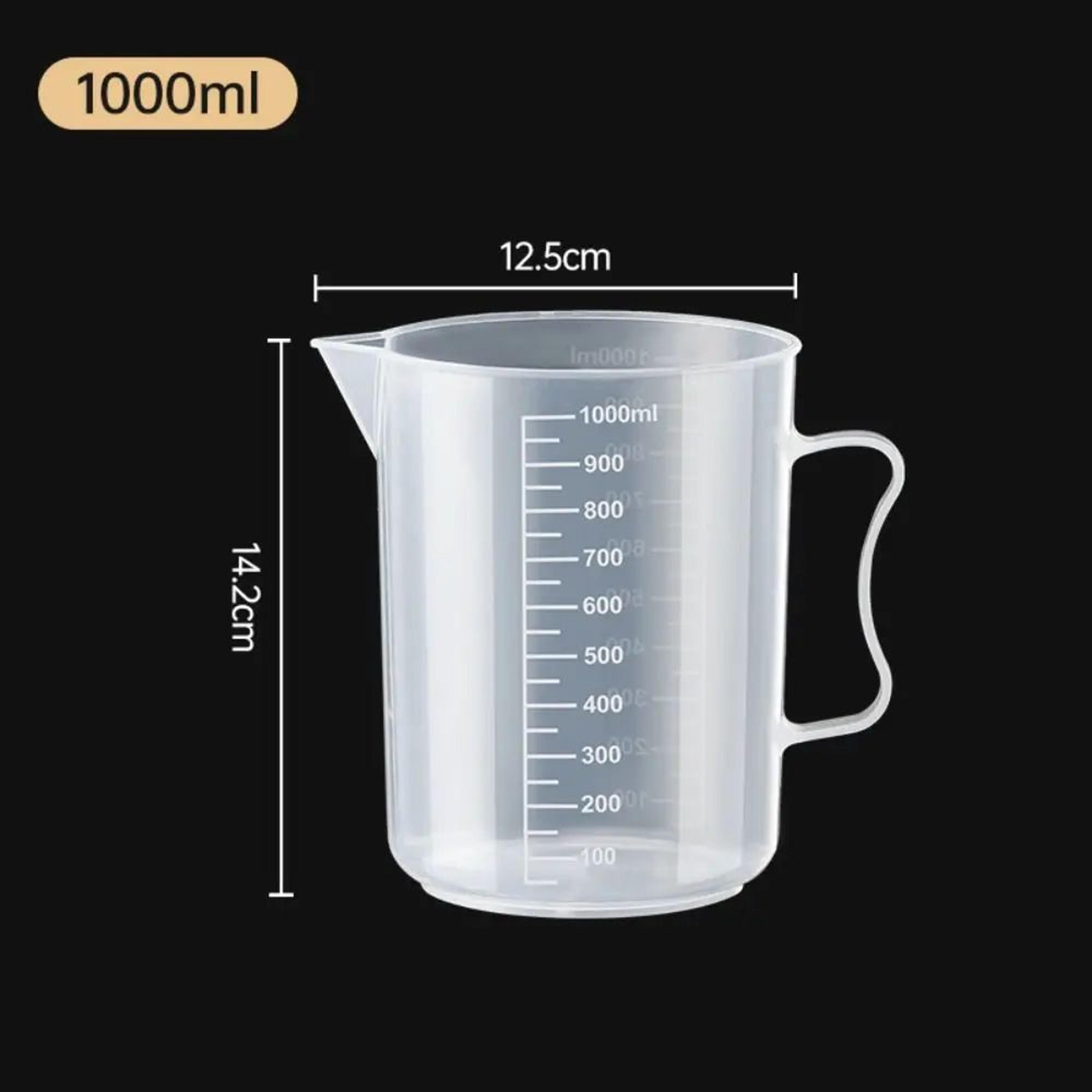 Clear Graduated Plastic Measuring Cup With Lid Large Mixing Beaker 14