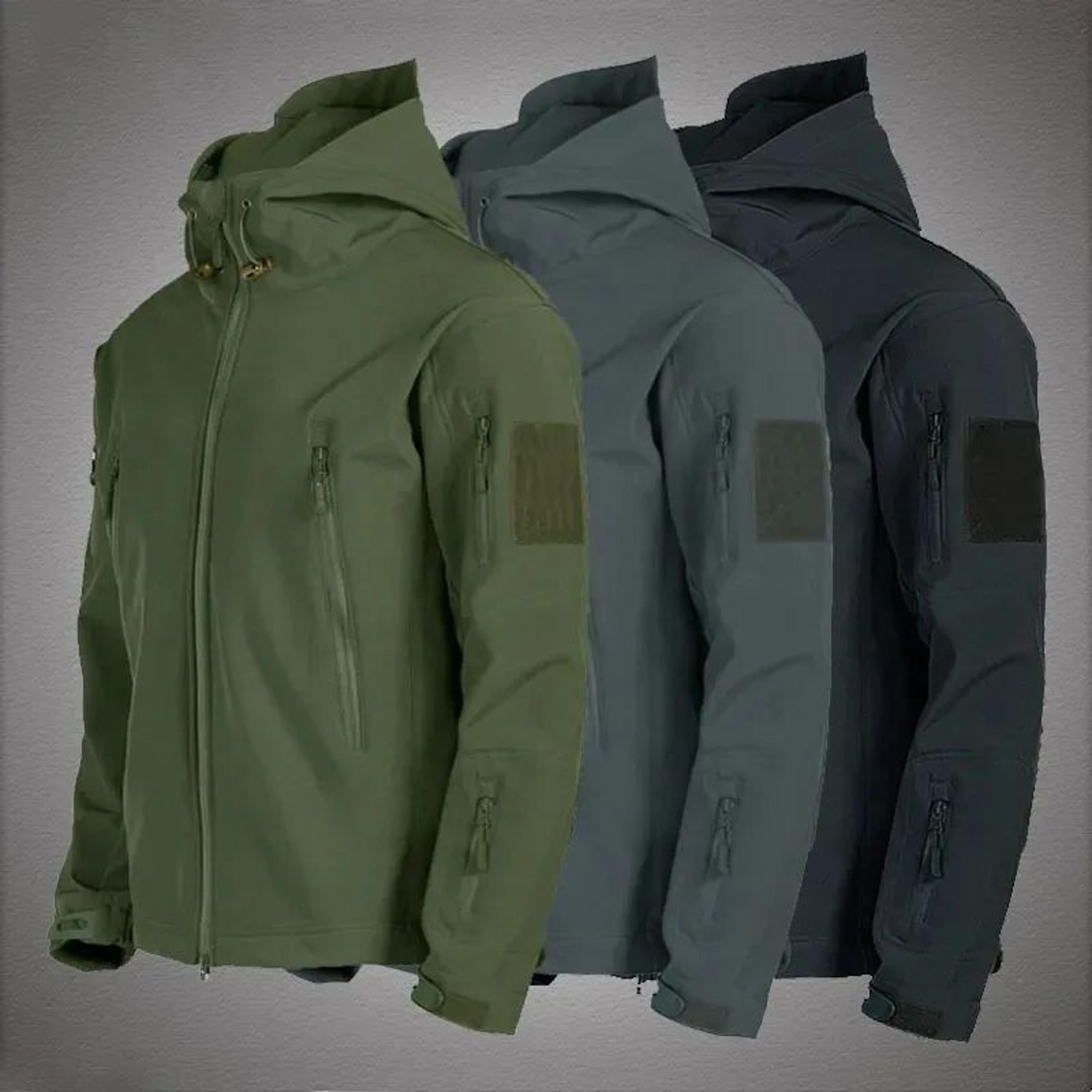 TRAF Shark Skin Tactical Jacket Windproof Waterproof Hooded Coat 4