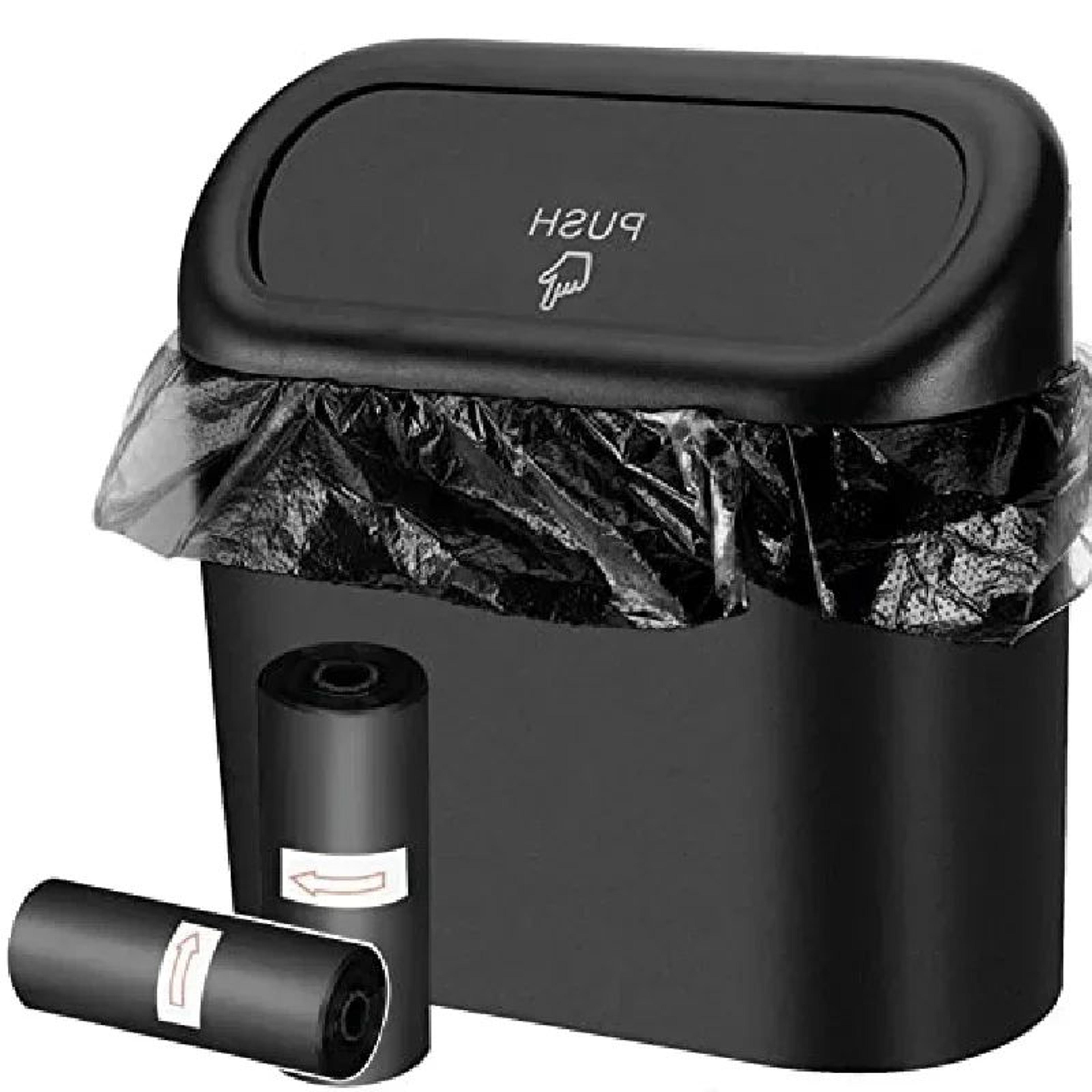 Mini Leakproof Car Trash Can With Lid 6