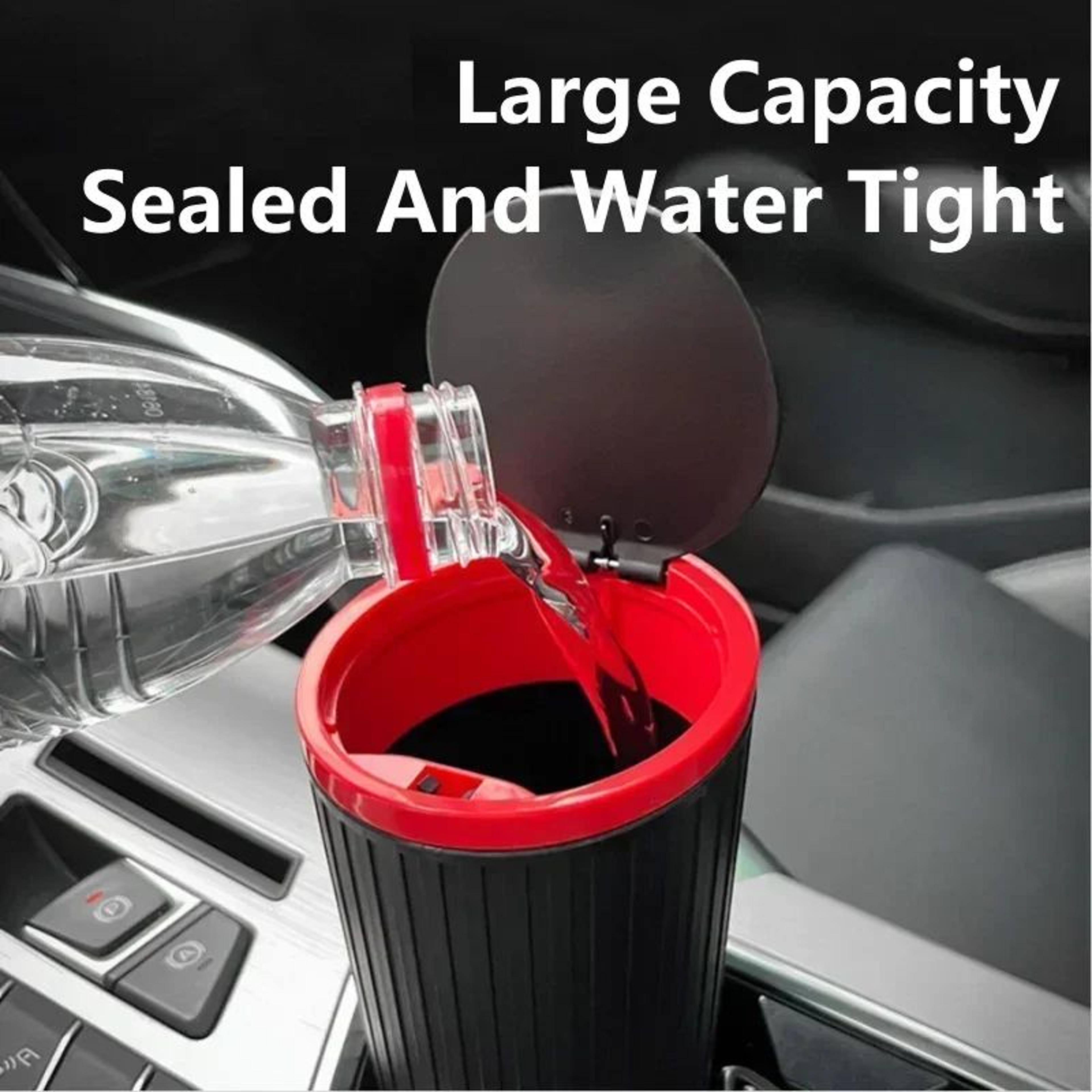 Mini Car Trash Bin Auto Dust Organizer With Lid 2