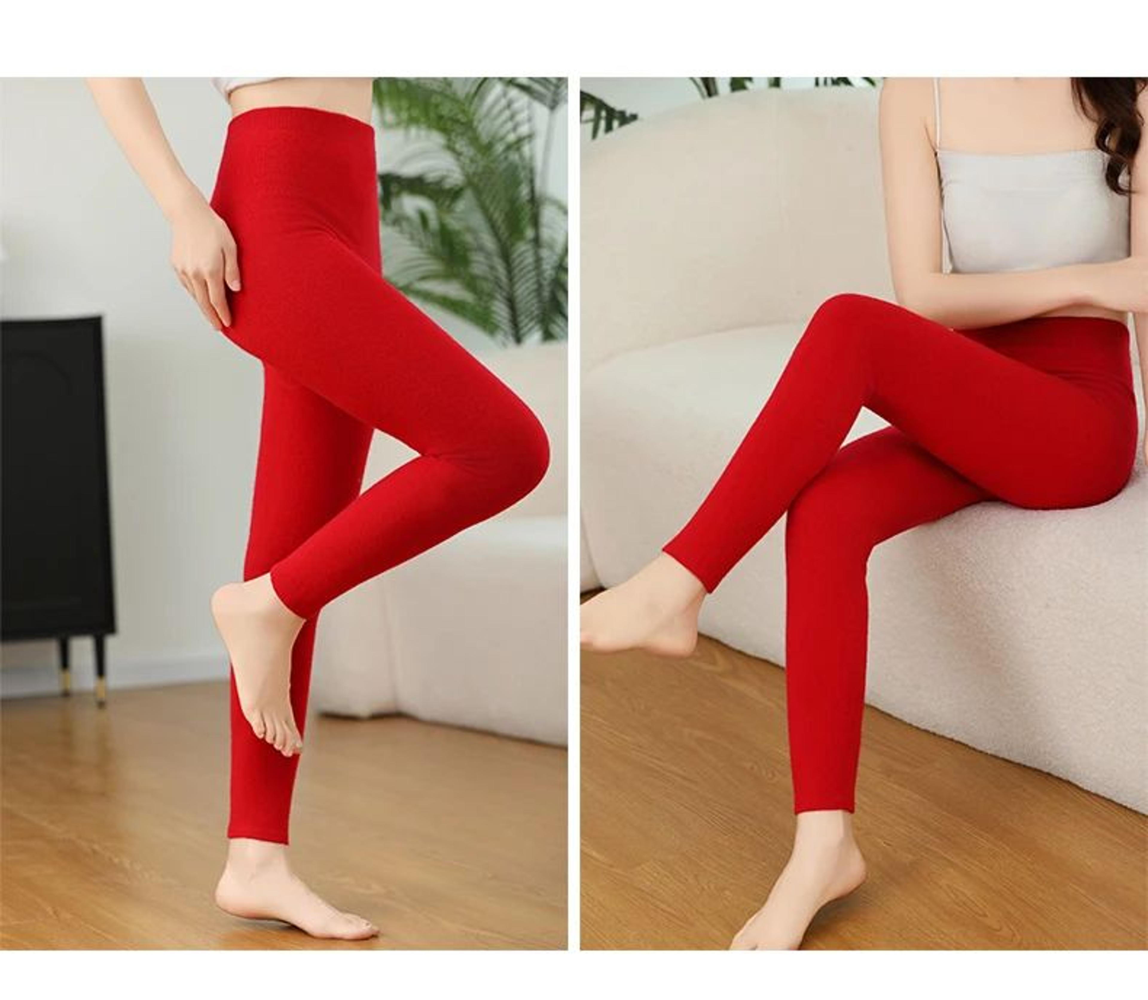 Women Winter Cashmere Wool Knit Leggings High Elastic Warm Pants 9