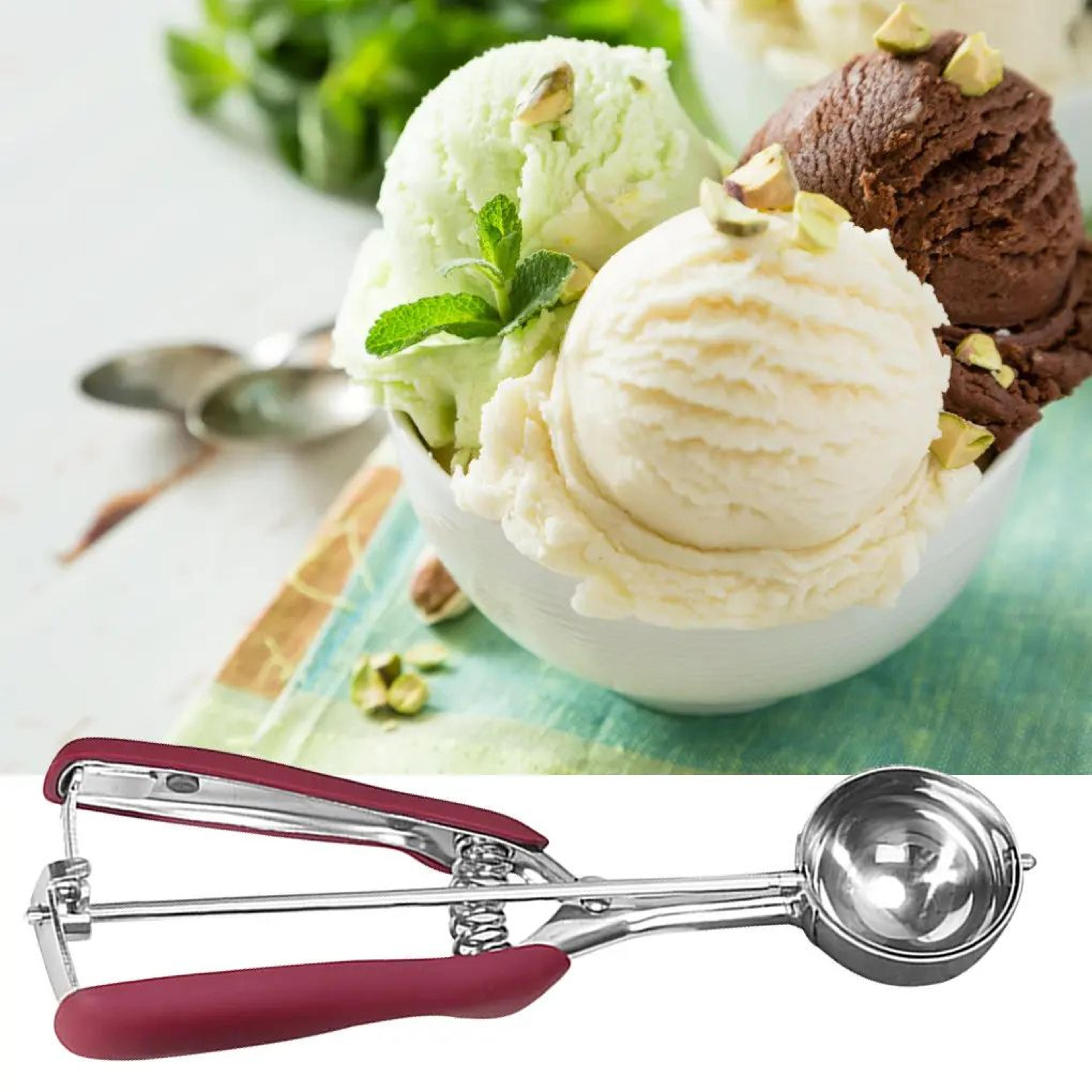 Stainless Steel Ice Cream Scoop With Spring Handle 3