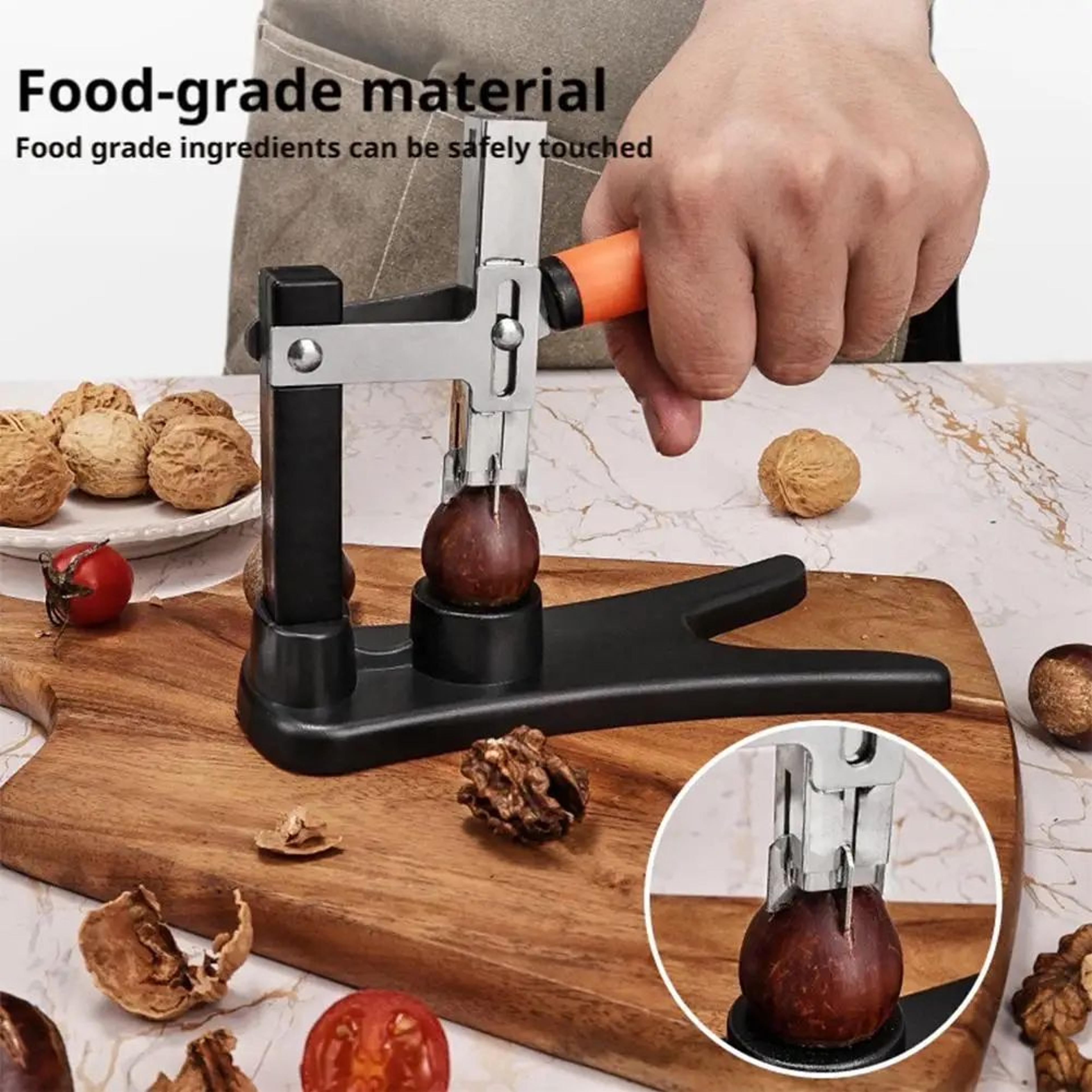 Stainless Steel Chestnut Cutter Nutcracker Shelling Tool 3