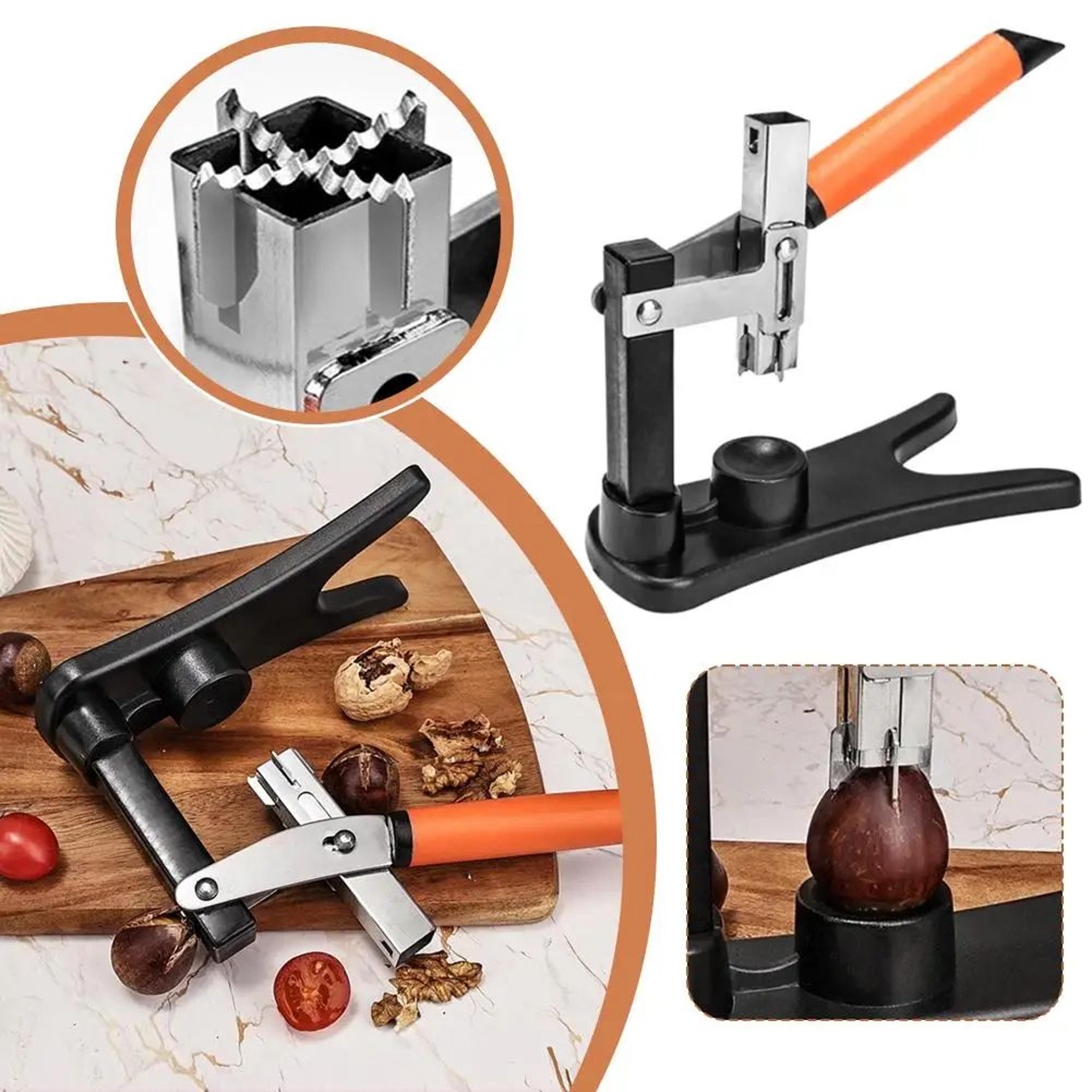Stainless Steel Chestnut Cutter Nutcracker Shelling Tool 8