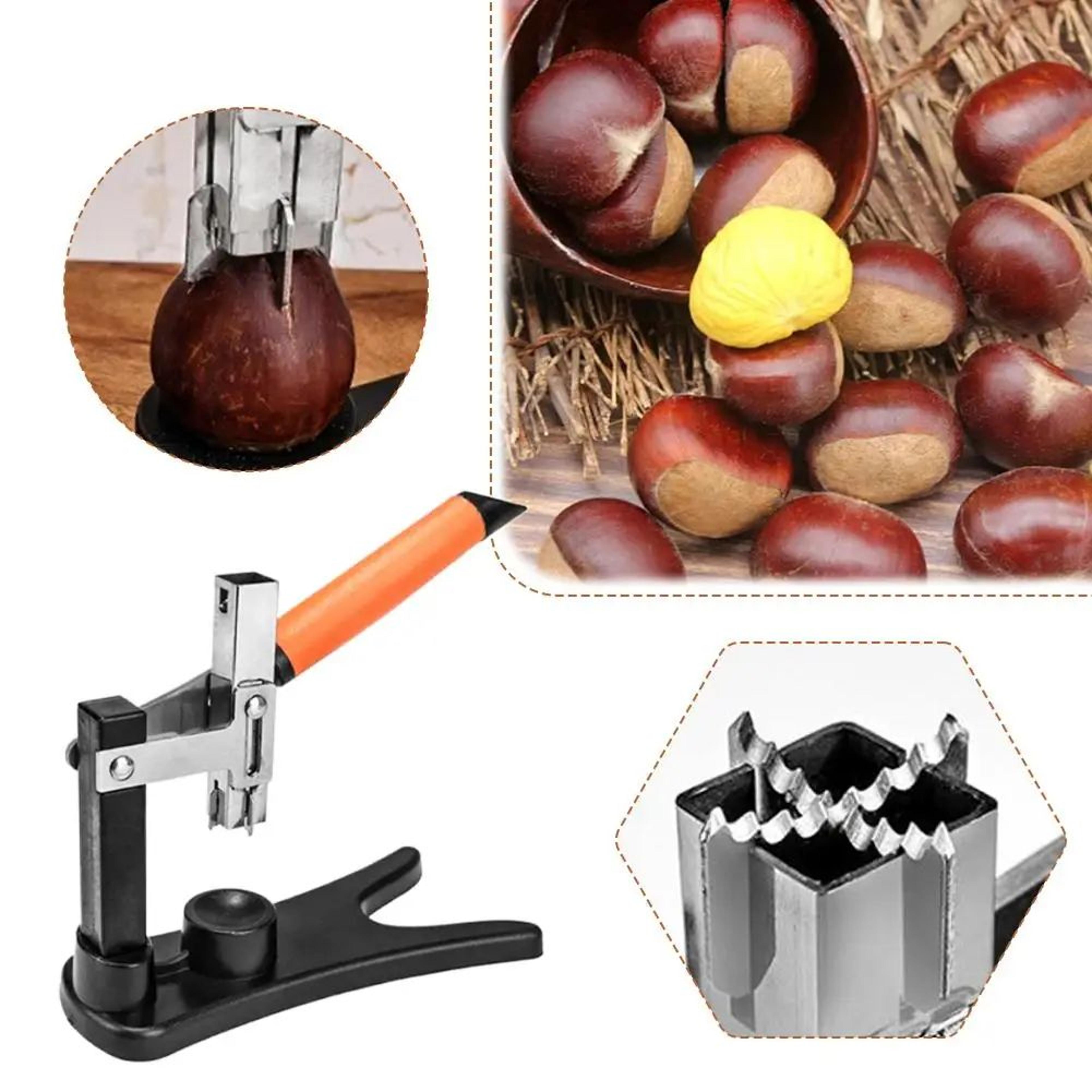 Stainless Steel Chestnut Cutter Nutcracker Shelling Tool 9