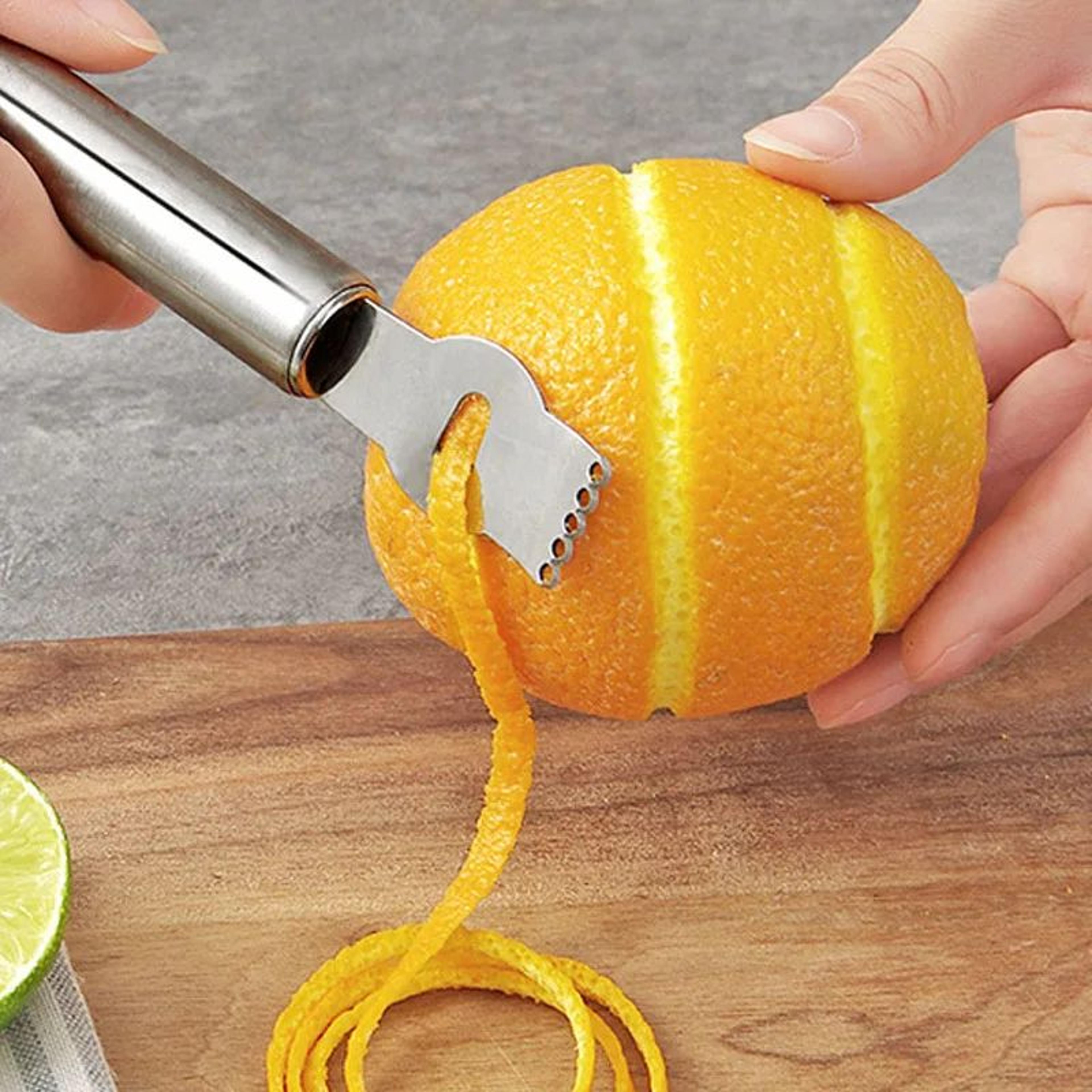 Stainless Steel Lemon Zester Grater Kitchen Peeler Tool 1