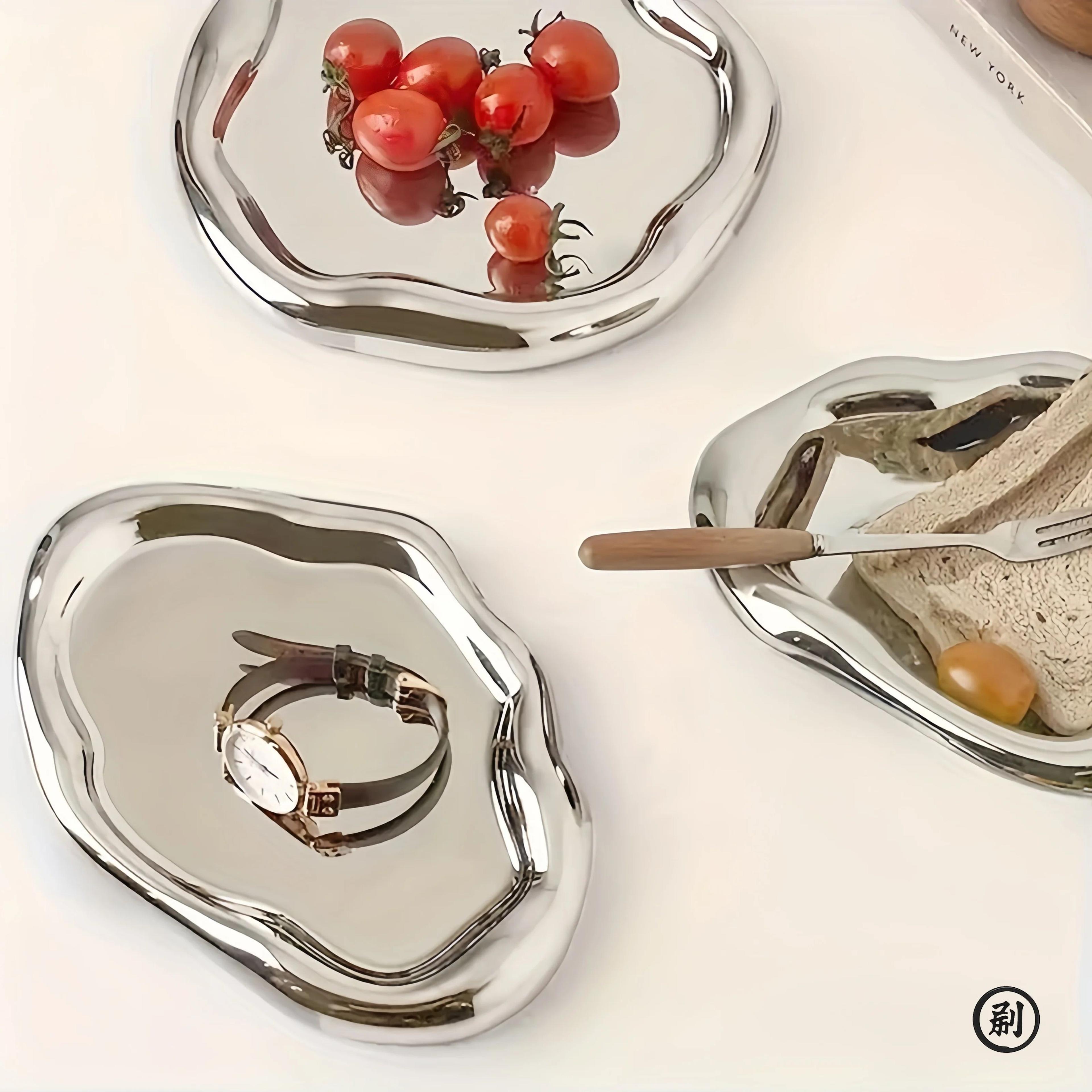 Light Luxury Plastic Jewelry Display Tray Decorative Plate 3