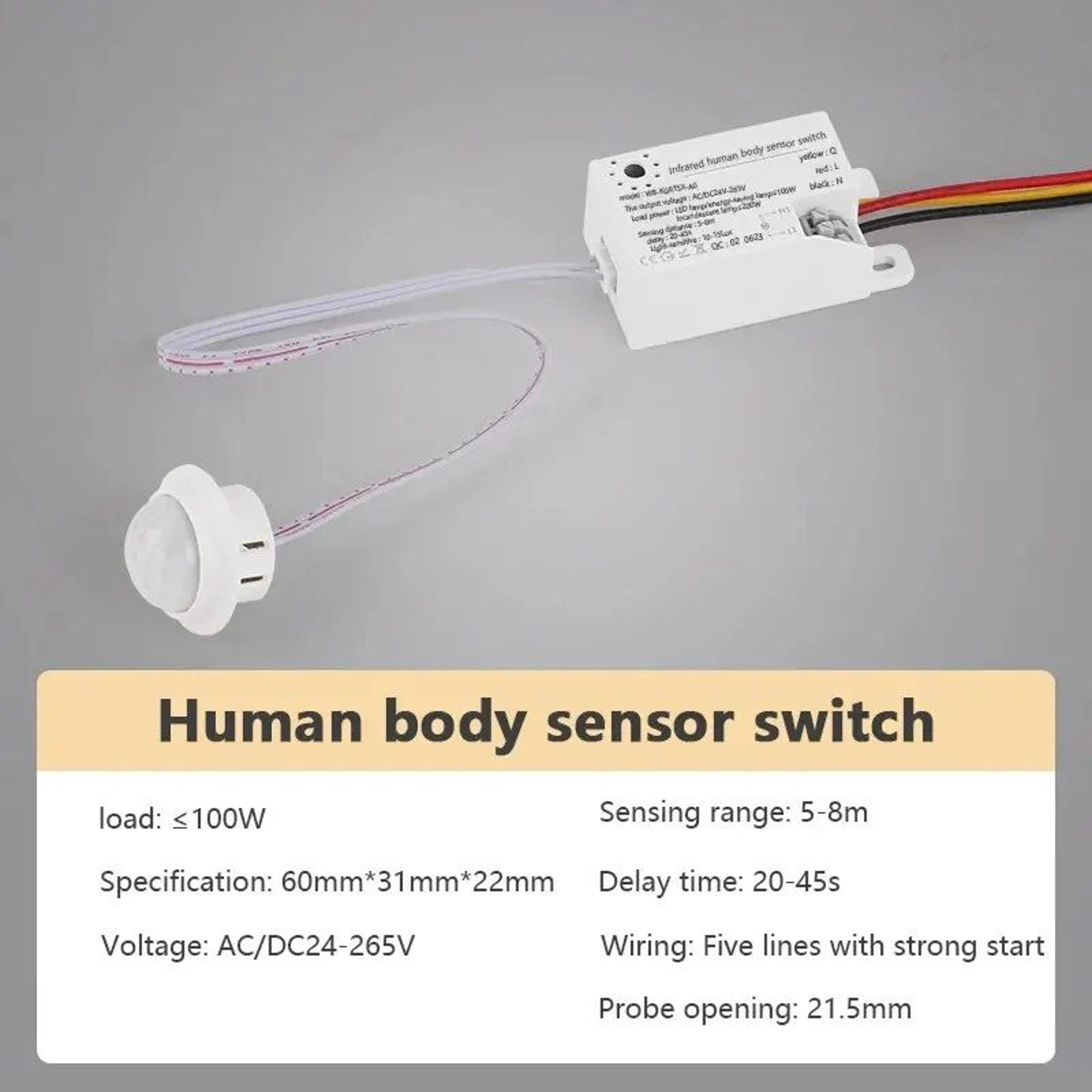PIR Motion Sensor Light Switch Auto LED Lamp Controller 8