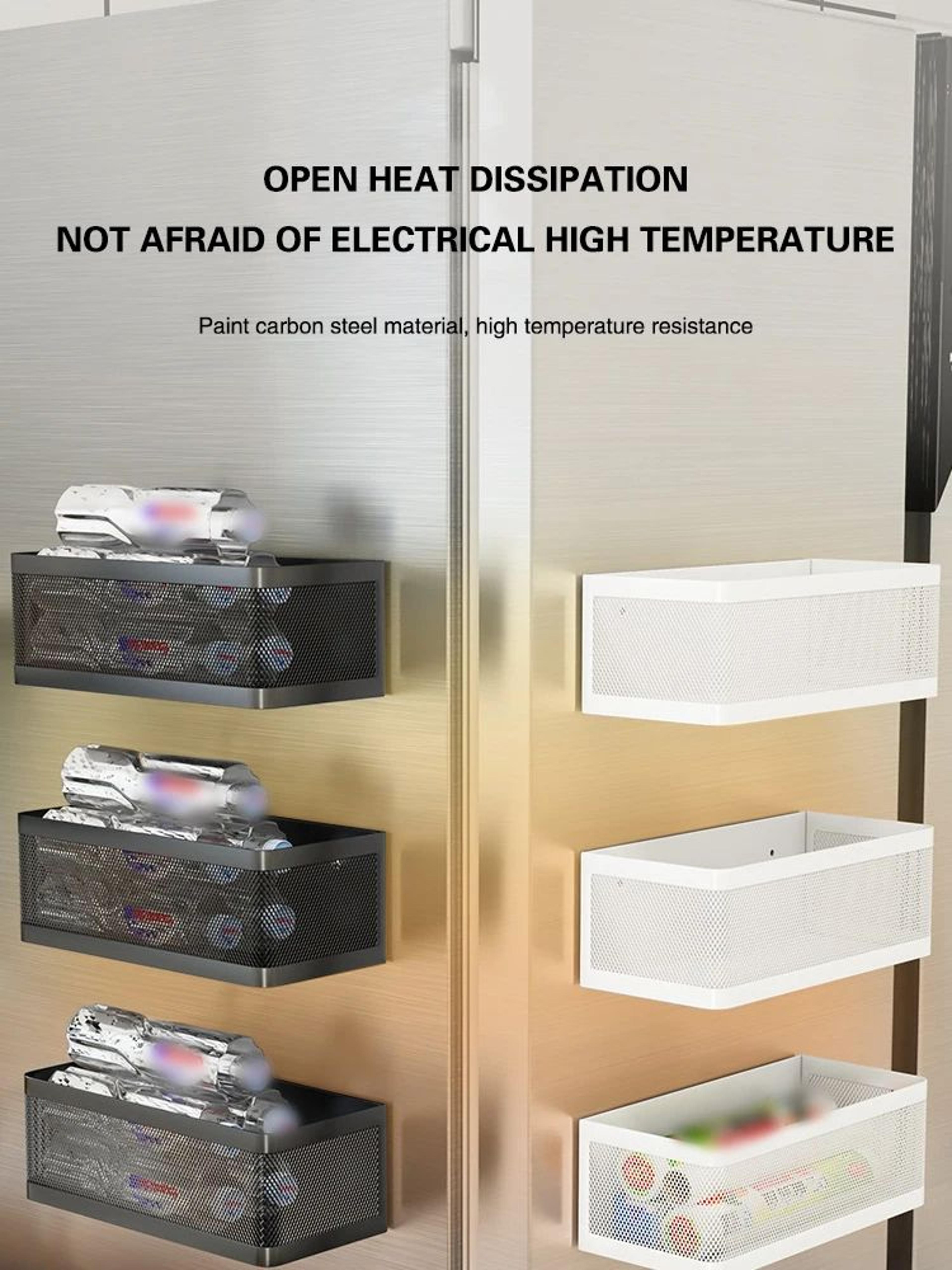 Magnetic Refrigerator Side Storage Rack Kitchen Organizer 8