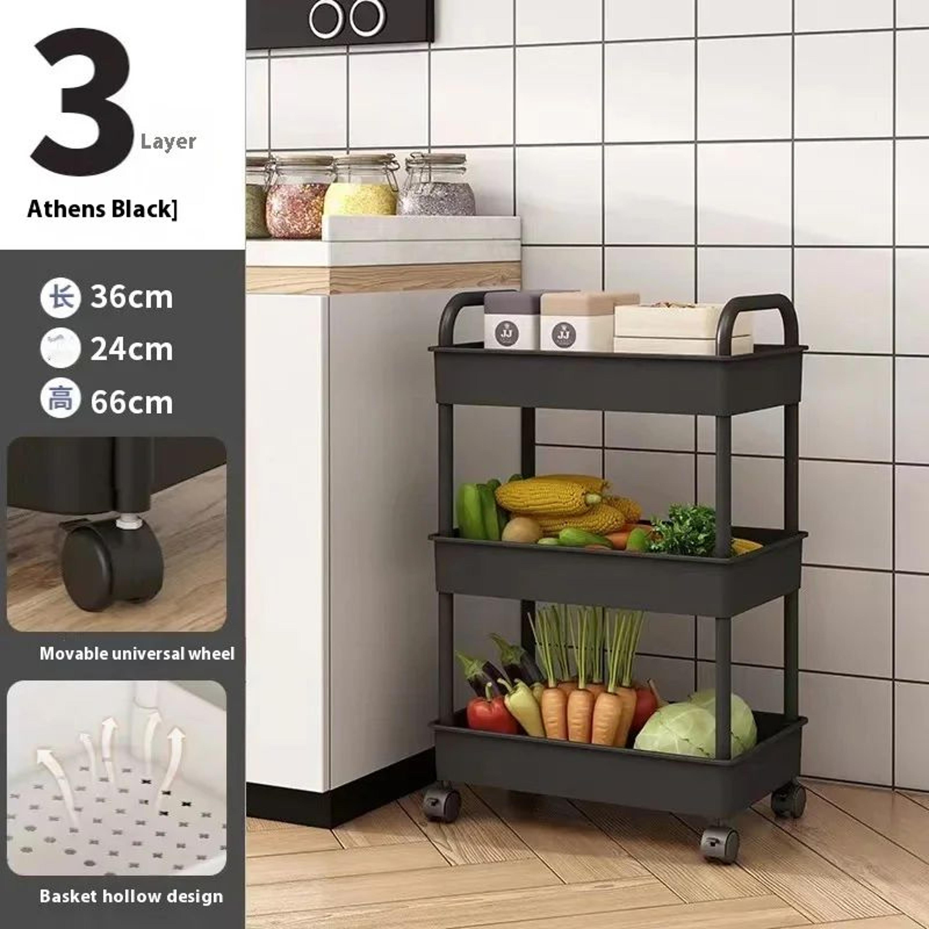 35 Layer Rolling Storage Trolley Cart With Wheels Organizer 11