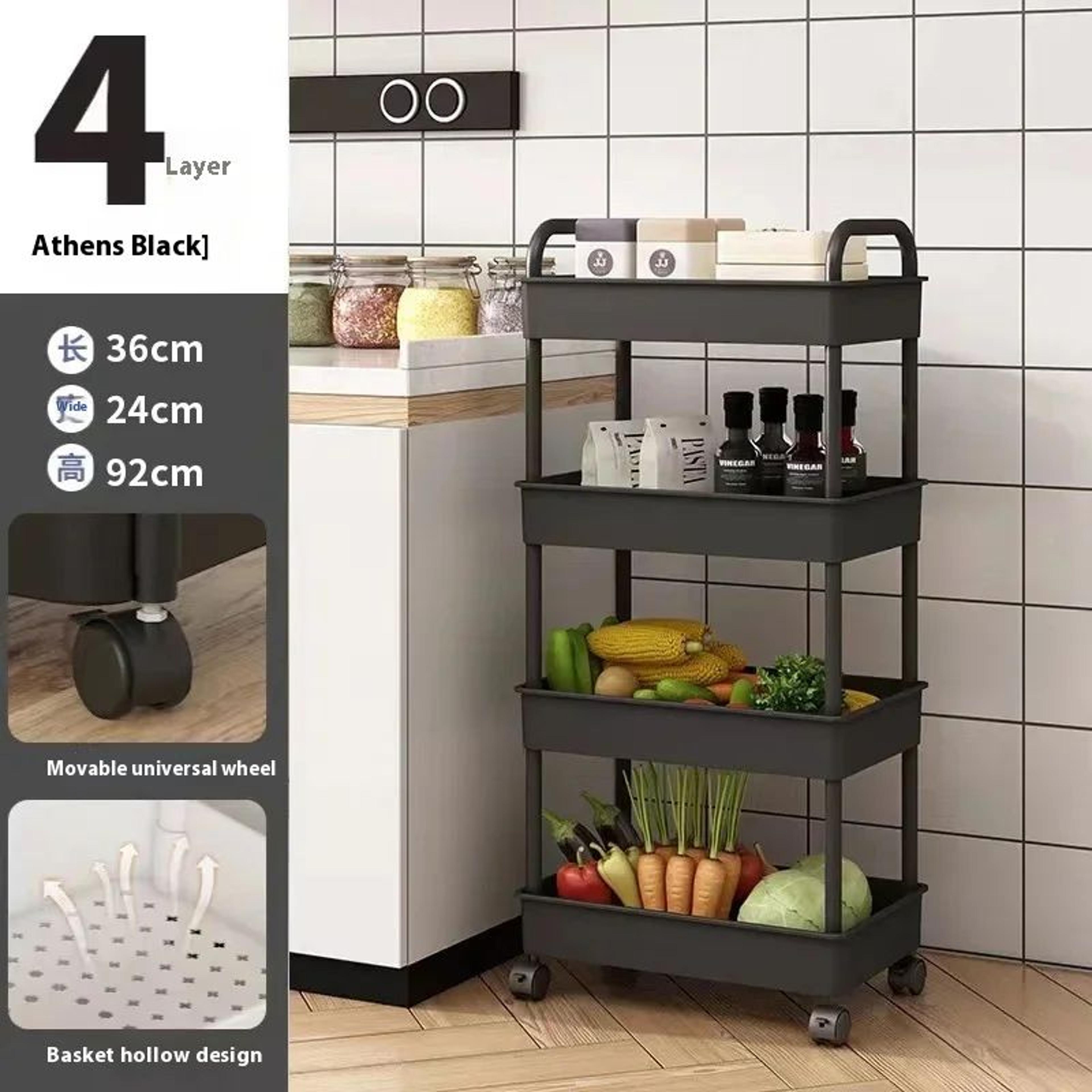 35 Layer Rolling Storage Trolley Cart With Wheels Organizer 12