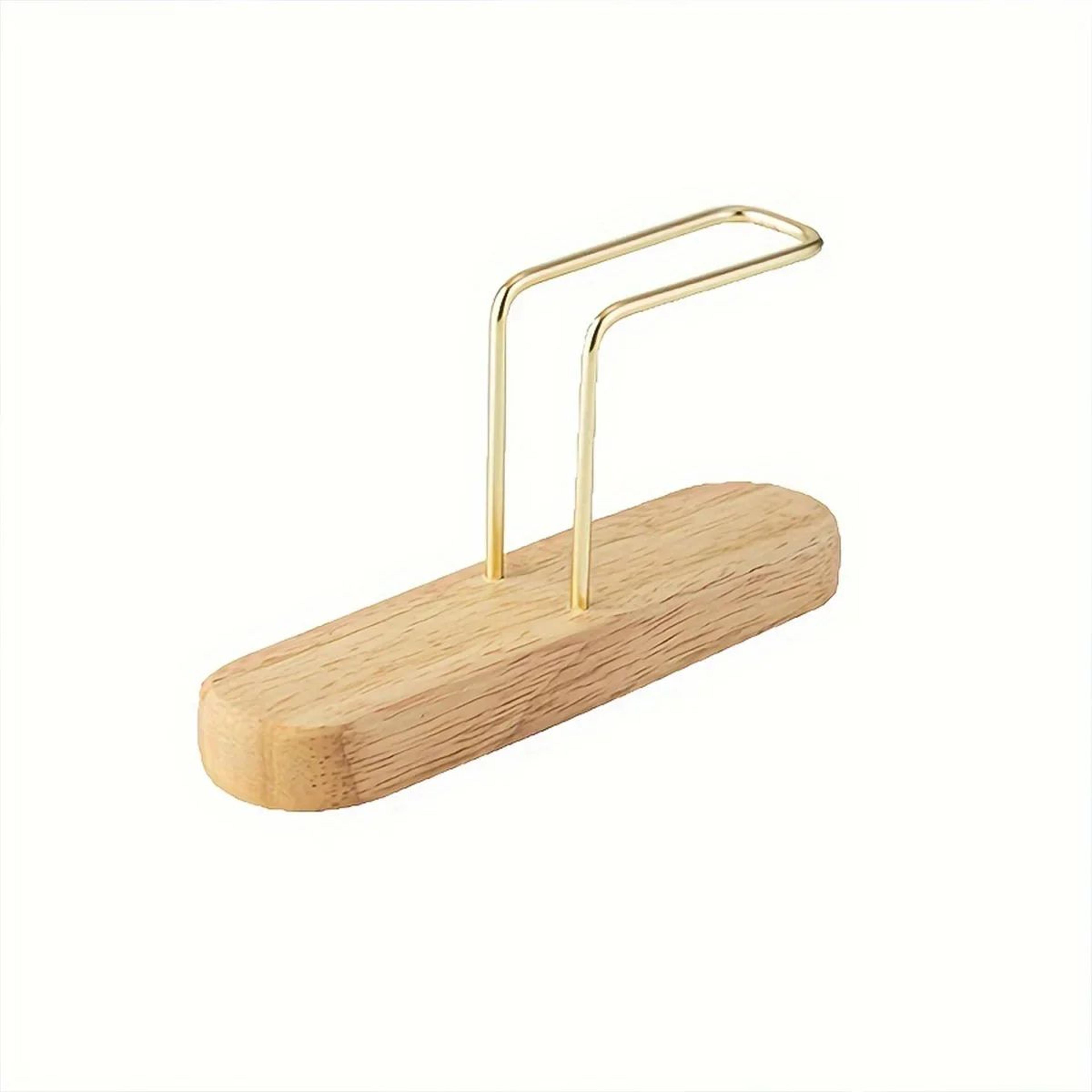Wooden Coffee Filter Paper Holder Vertical Storage Rack 10
