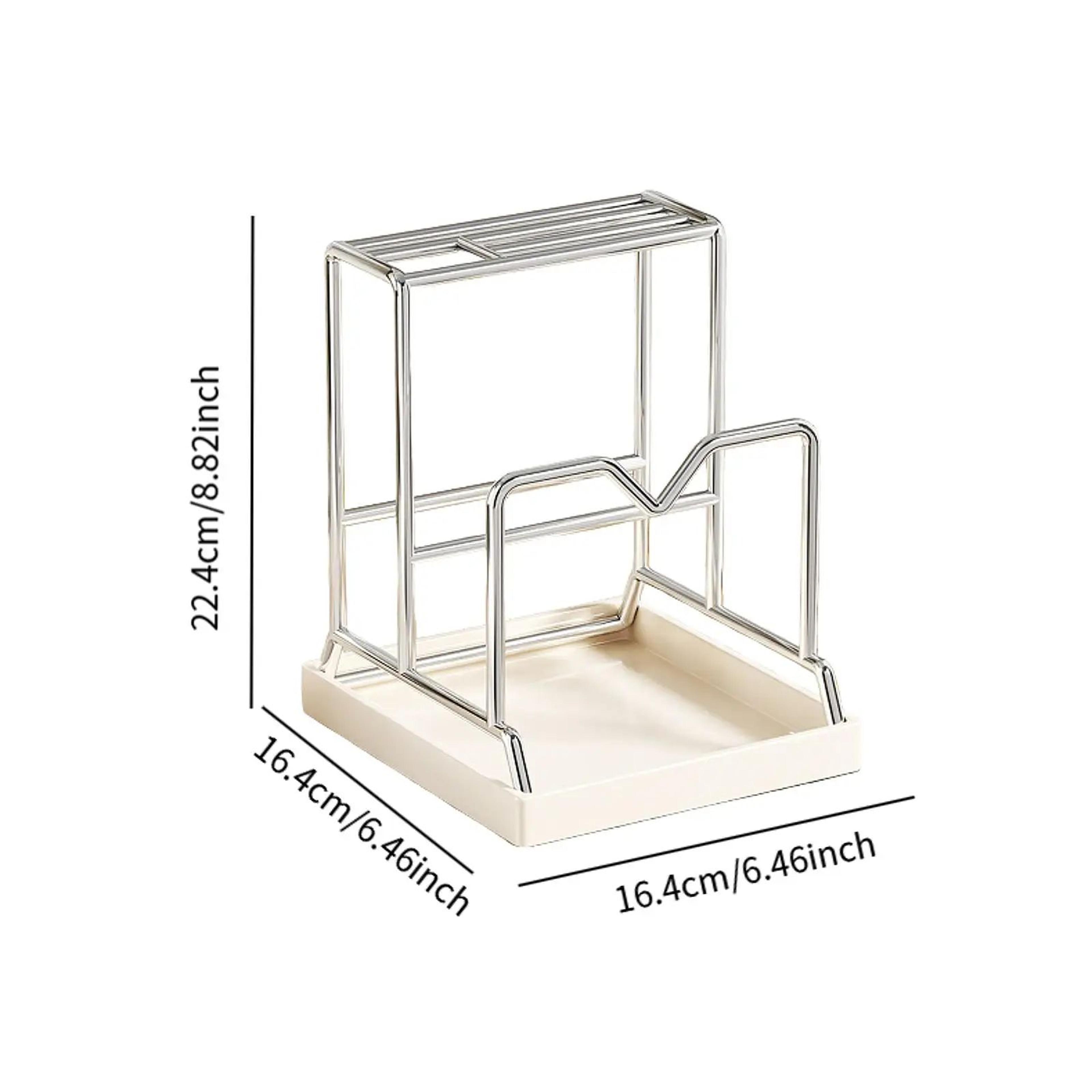 Stainless Steel Pot Lid And Cutting Board Rack 6