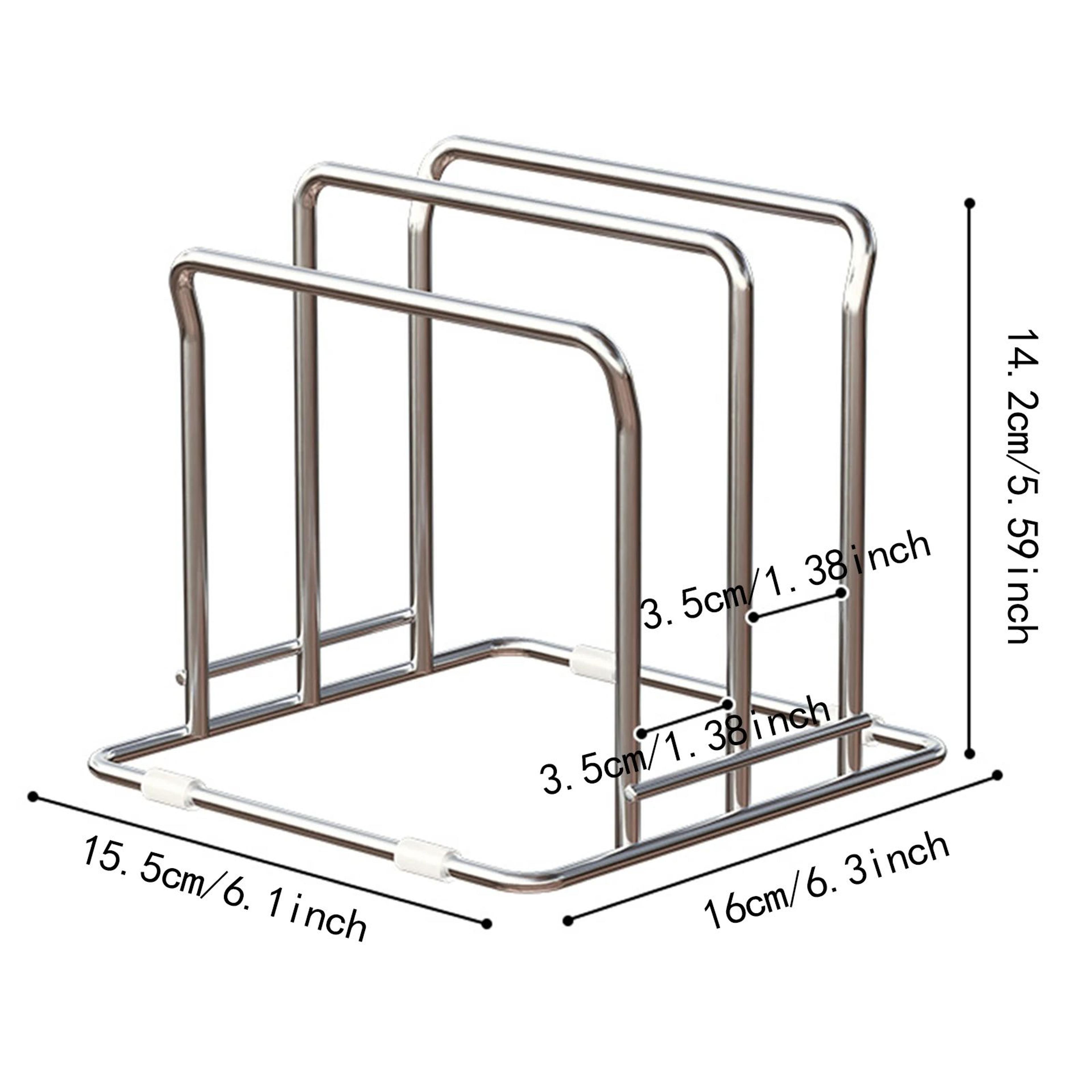 Stainless Steel Pot Lid And Cutting Board Rack 7