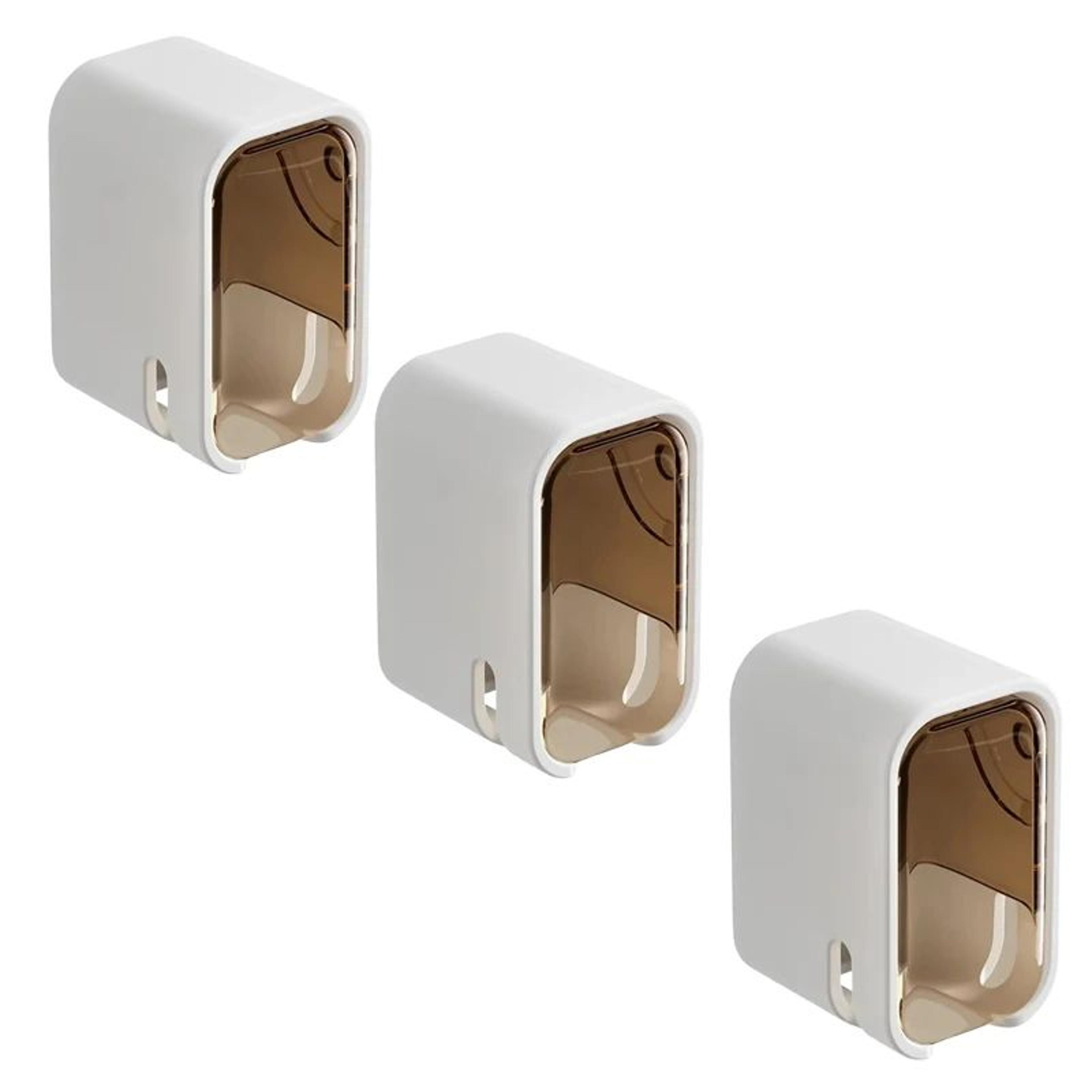 Wall Mounted Toothbrush Holder Adhesive Bathroom Organizer 10