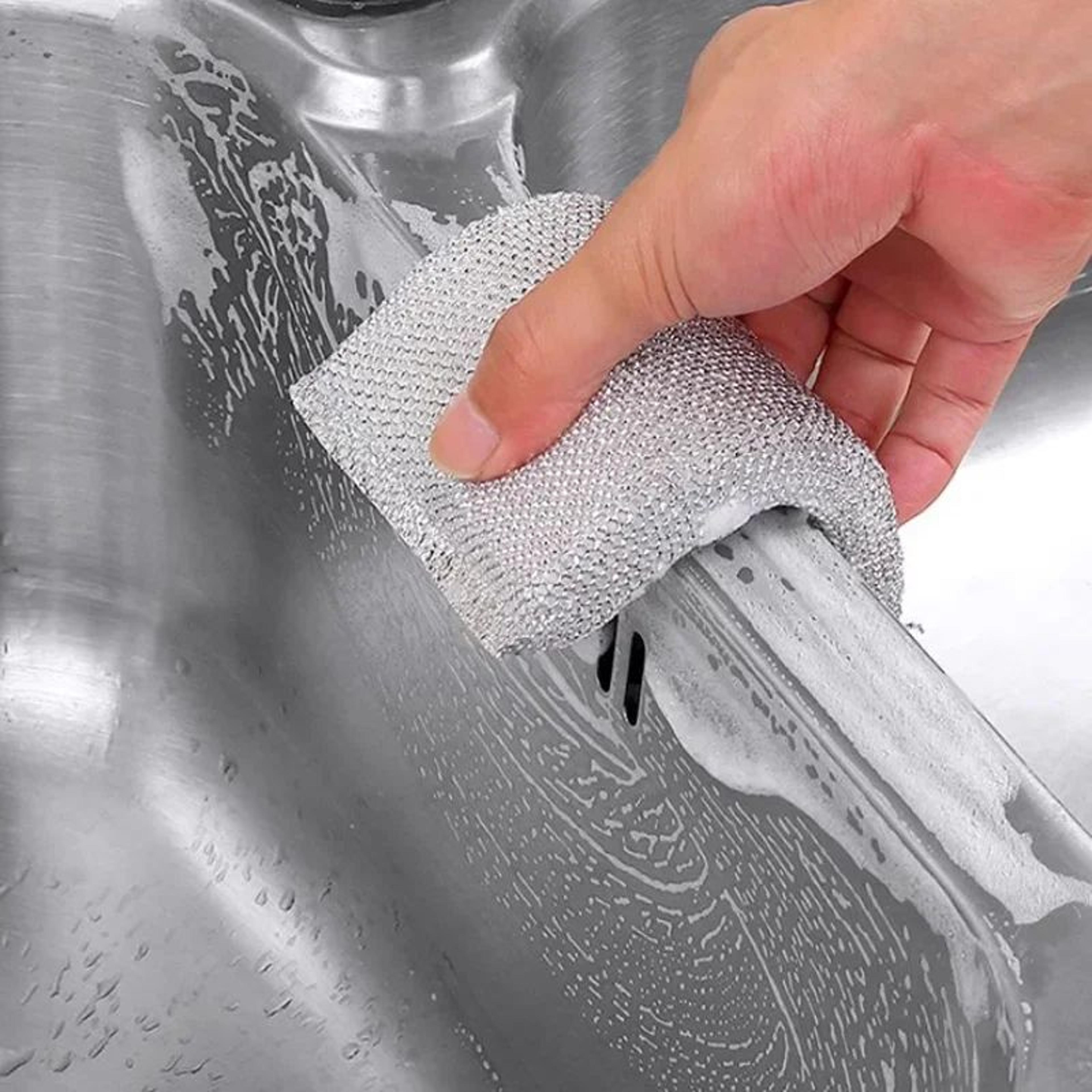 Kitchen Cleaning Sponge Set Scratch Free Dishwashing Pads 5
