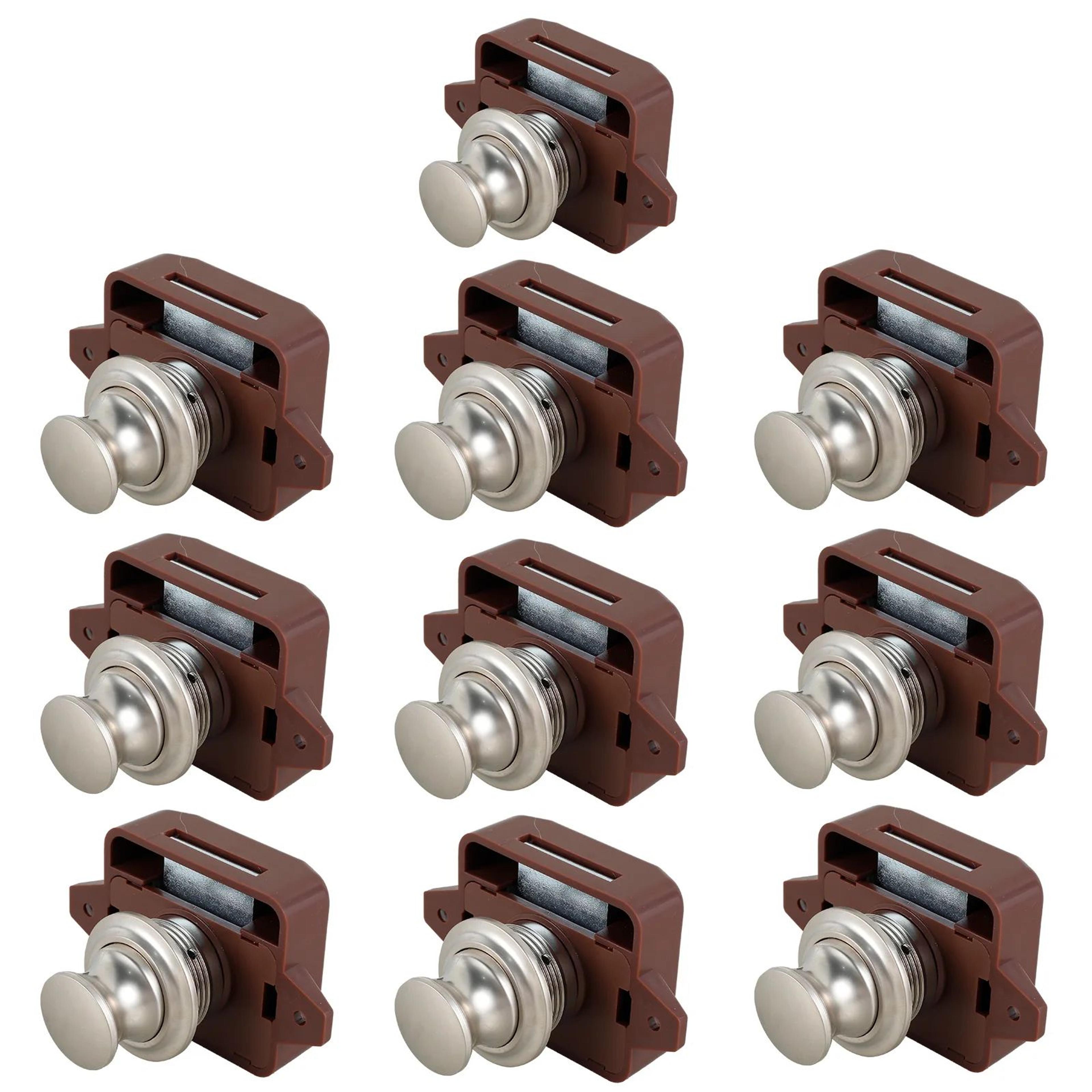 10pcs Push Button Cabinet Latch Keyless Cupboard Door Lock 8