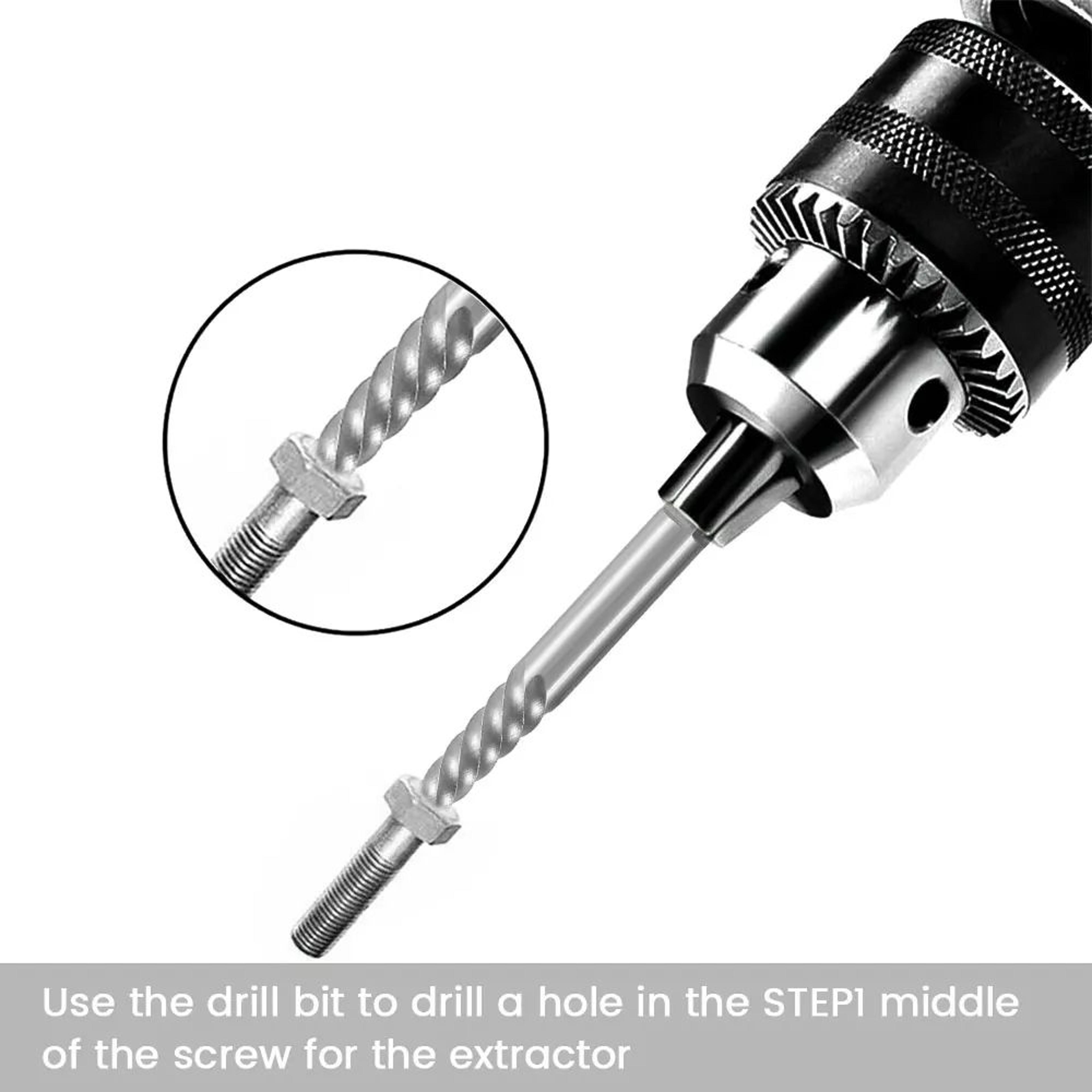 10pcs Cobalt Left Hand Drill Bit And Screw Extractor Set 5