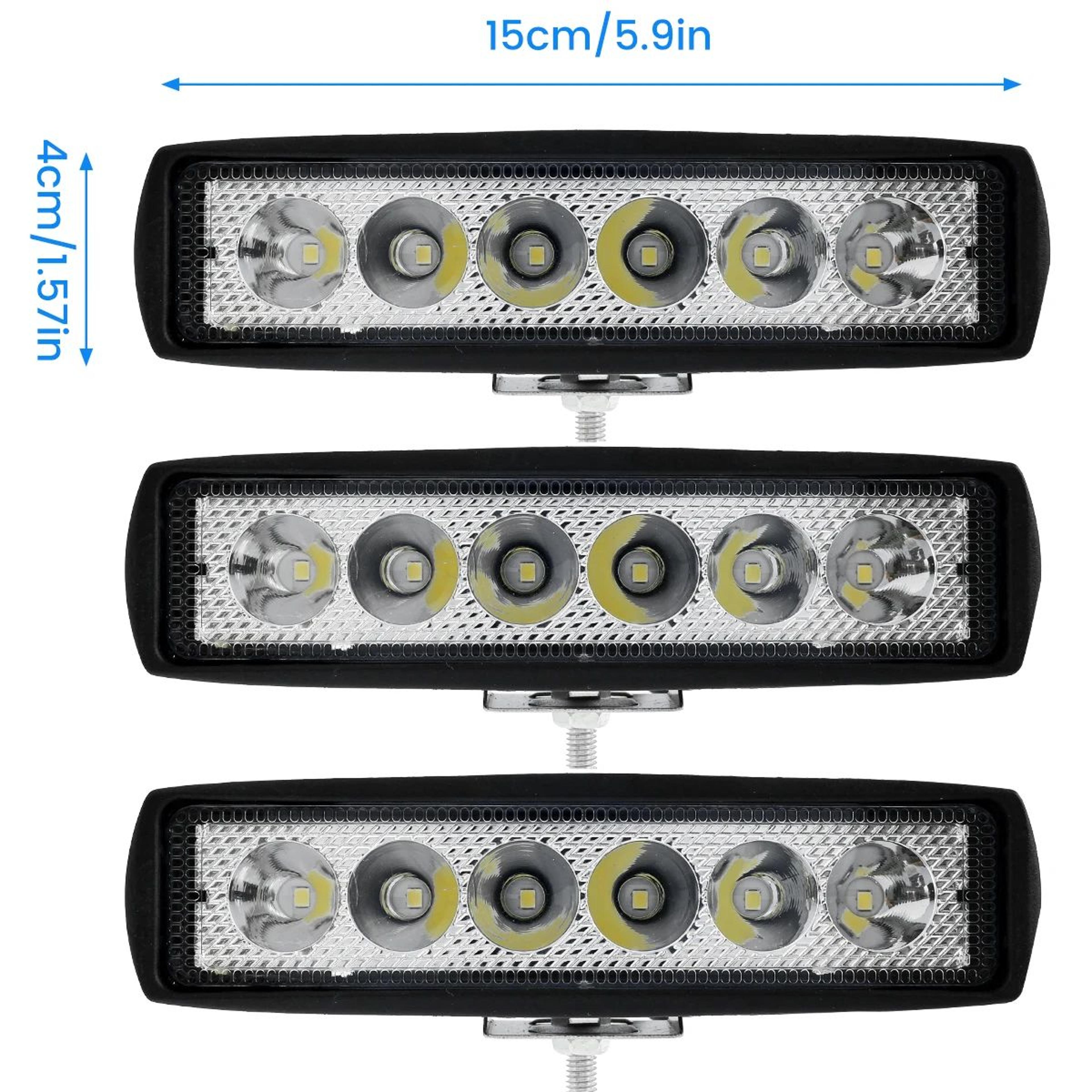 LED Work Light Bar 6000K Waterproof Off Road Flood Spot Light 11