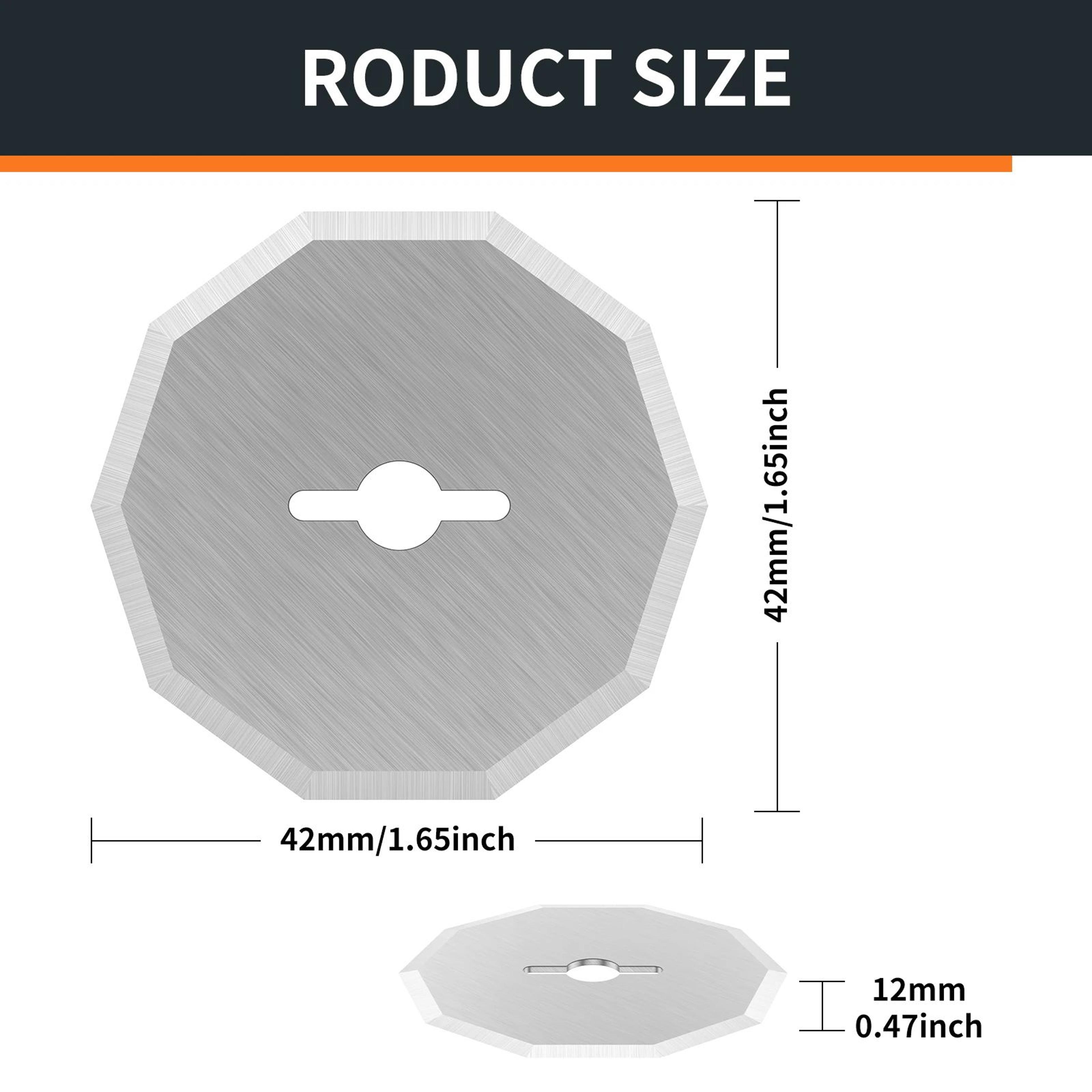 4pcs Tungsten Steel Rotary Blade Replacement For Electric Scissors 5