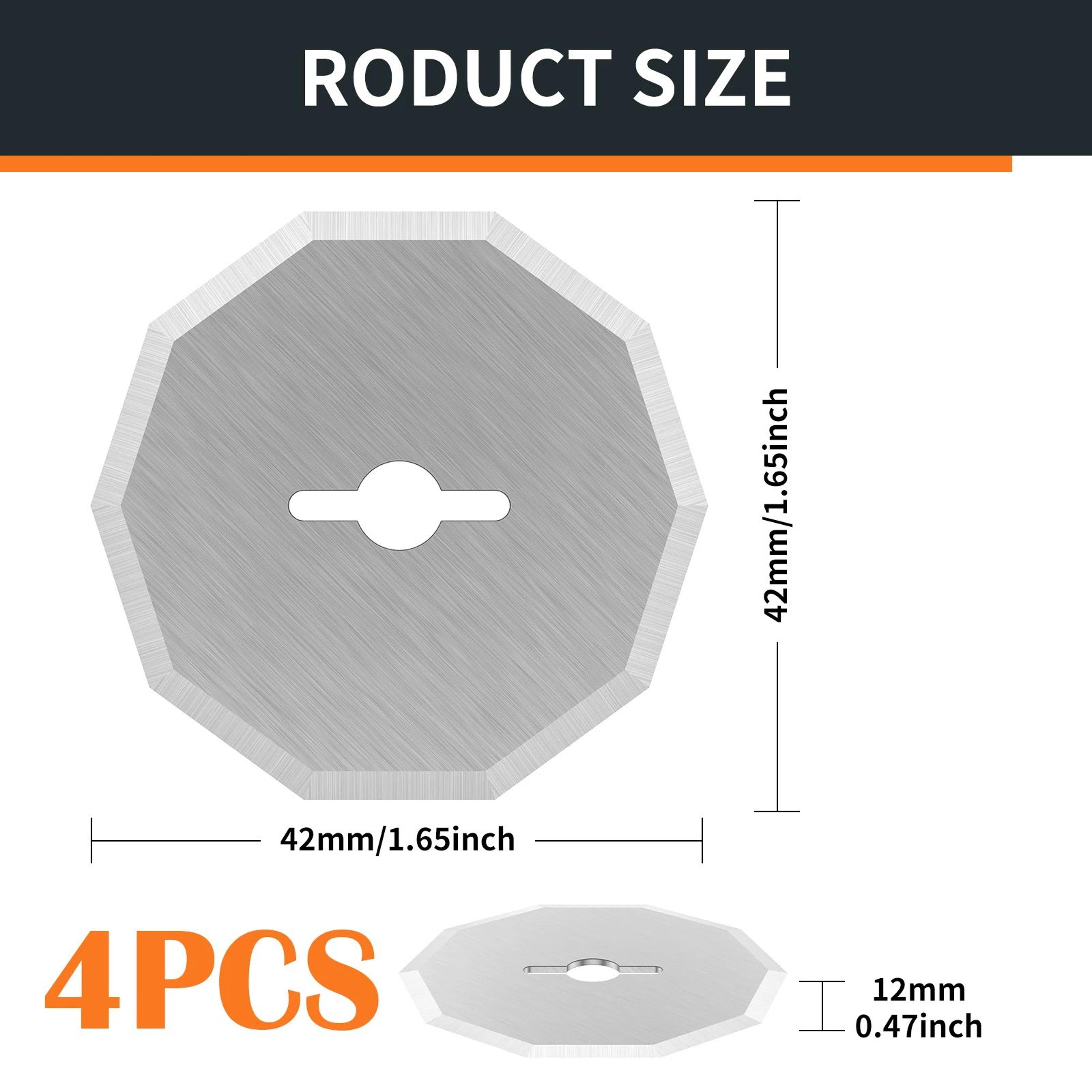 4pcs Tungsten Steel Rotary Blade Replacement For Electric Scissors 7