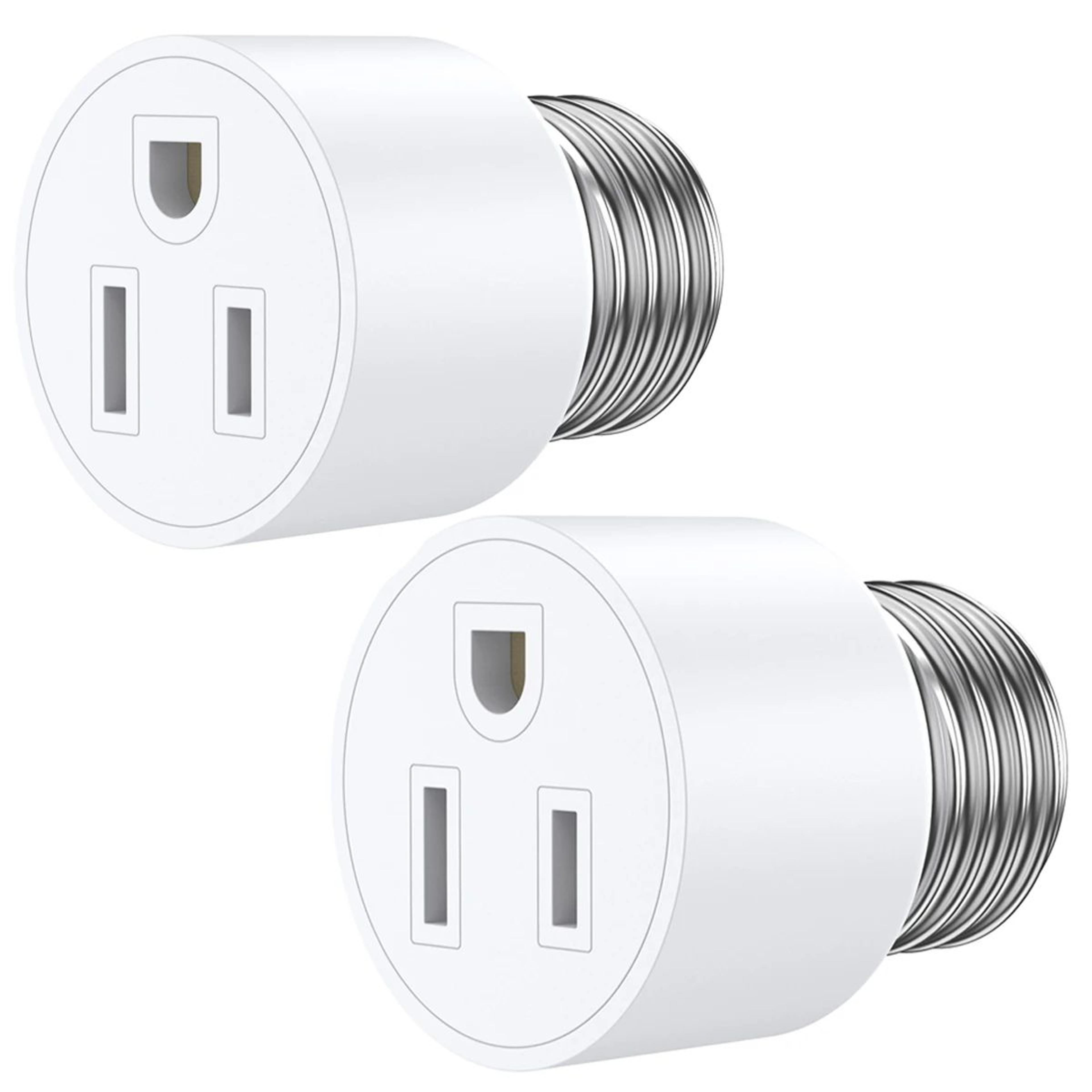 Universal Light Socket Adapter E26 E27 Converter 2PCS Heat Resistant Plug 8