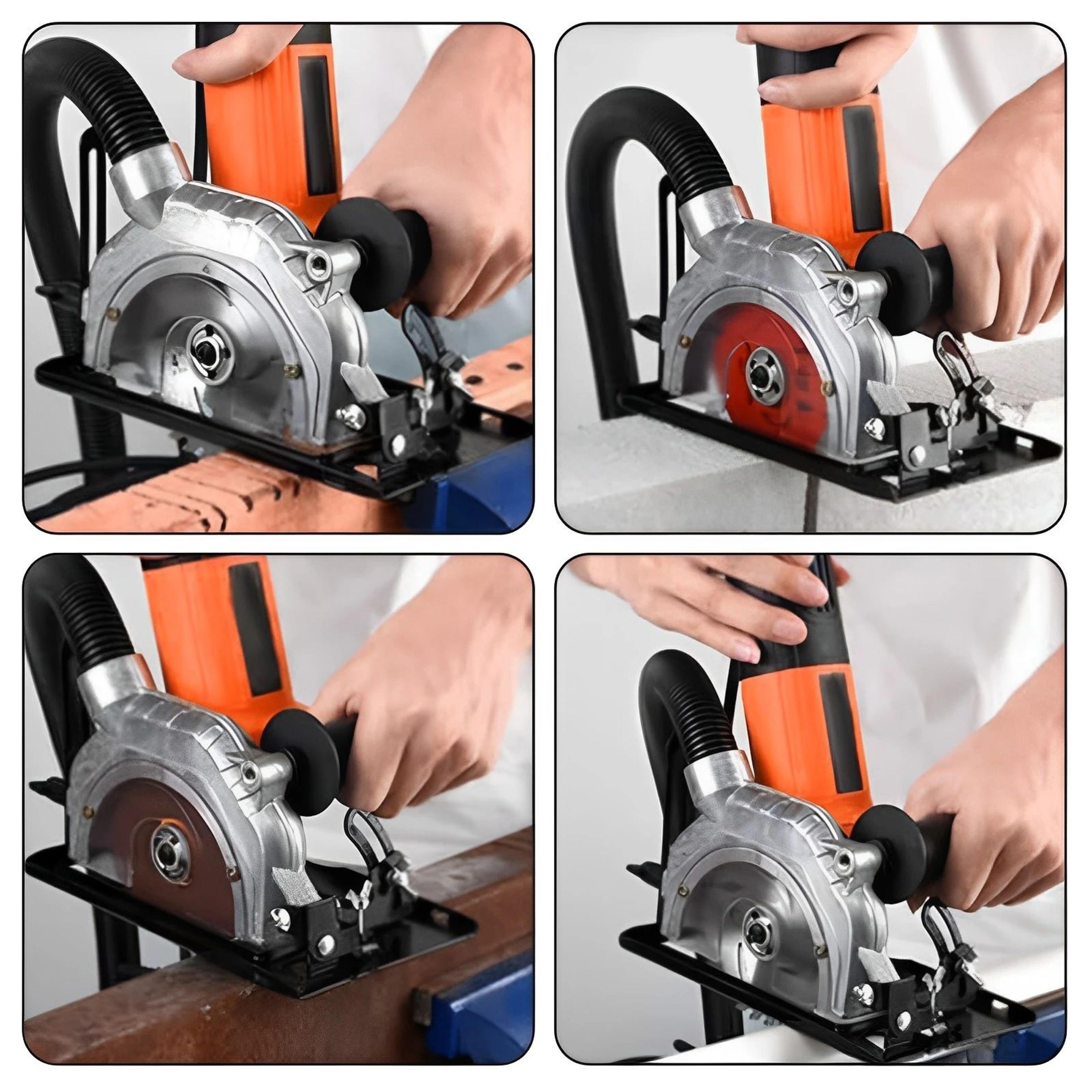 Angle Grinder Stand Converter Heavy Duty Cutting Machine Bracket With Base 3