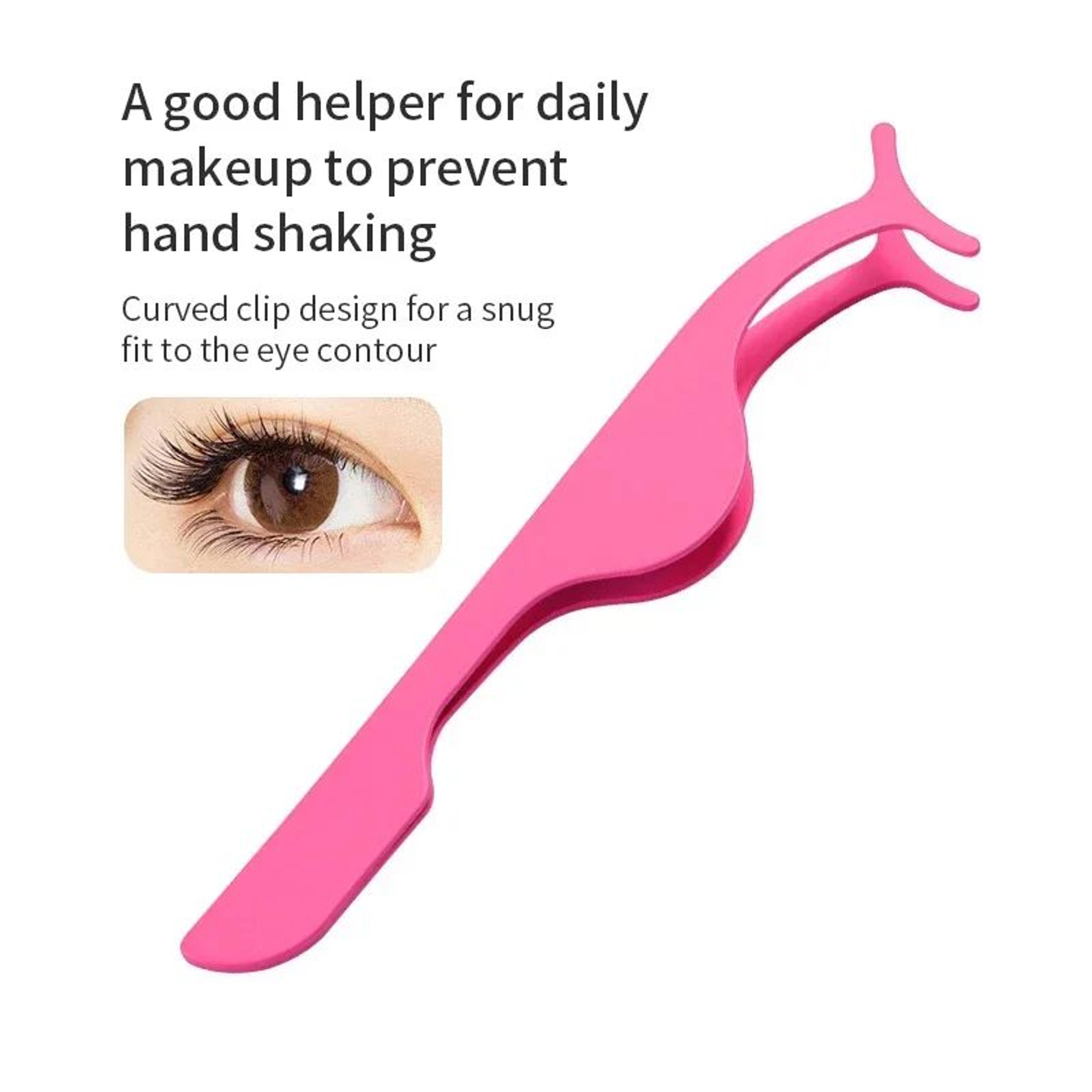 False Eyelash Applicator Tweezer Precision Lash Curler Makeup Tool 3