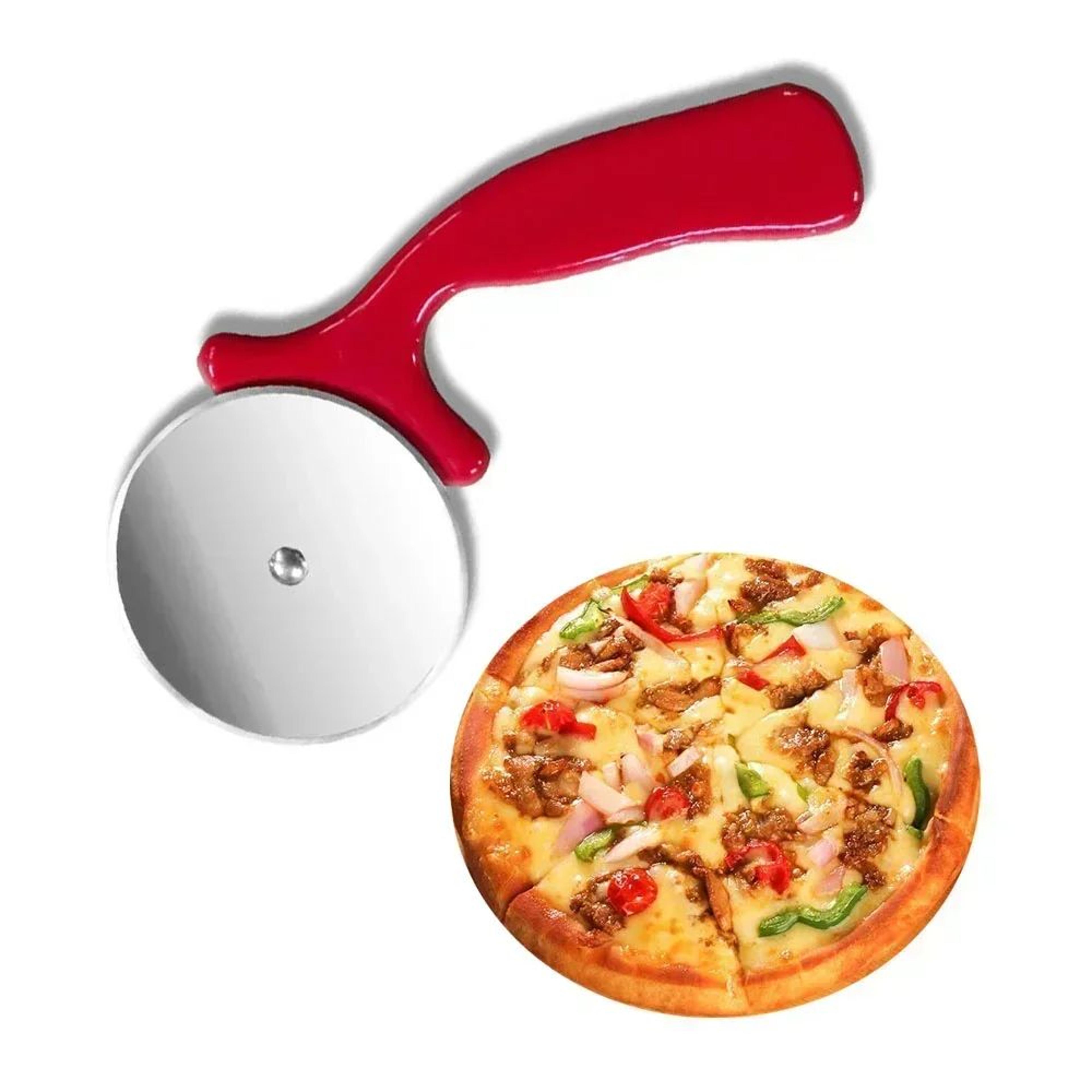 Stainless Steel Pizza Cutter Roller Wheel Kitchen Pastry Cutting Tool 1